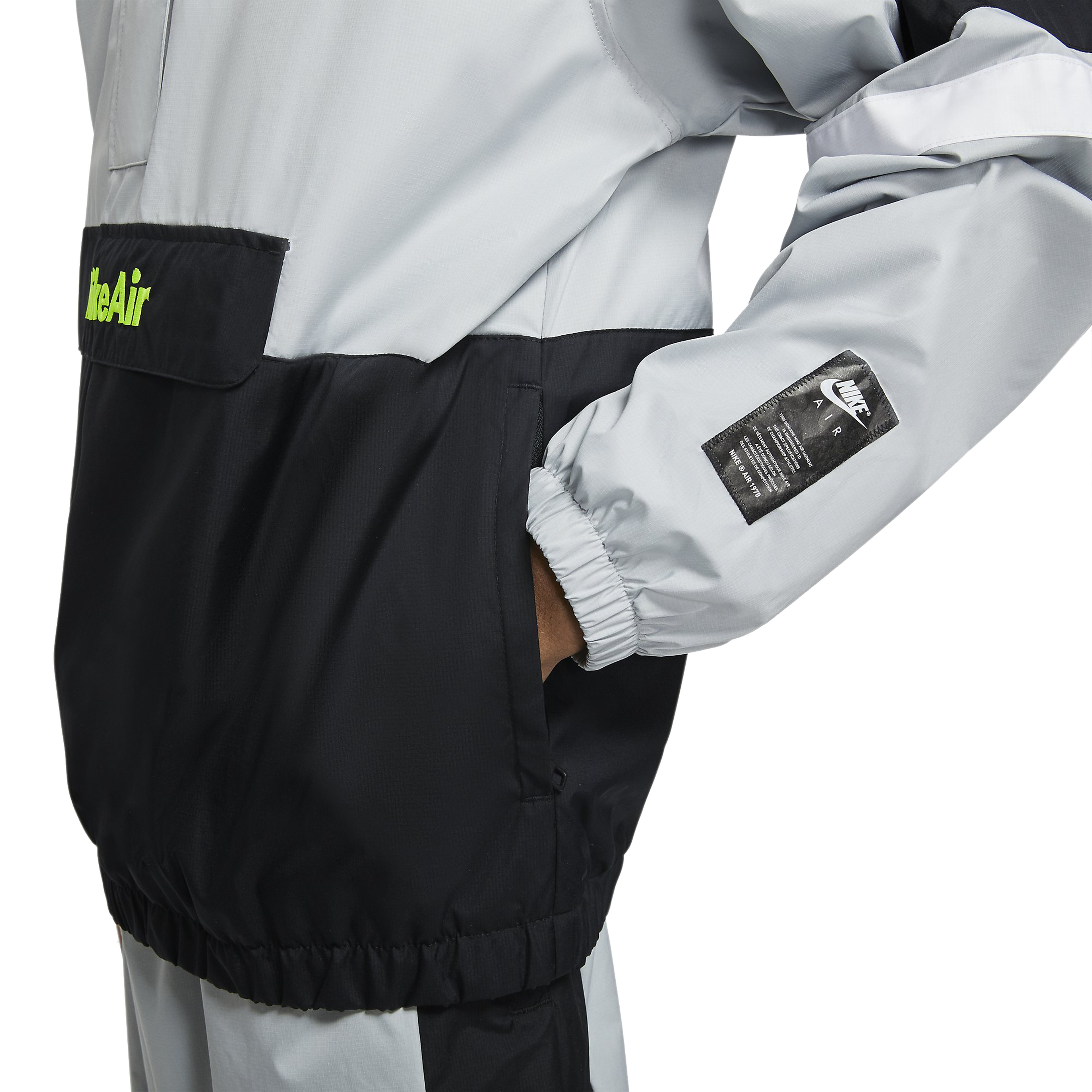 nike air woven half zip