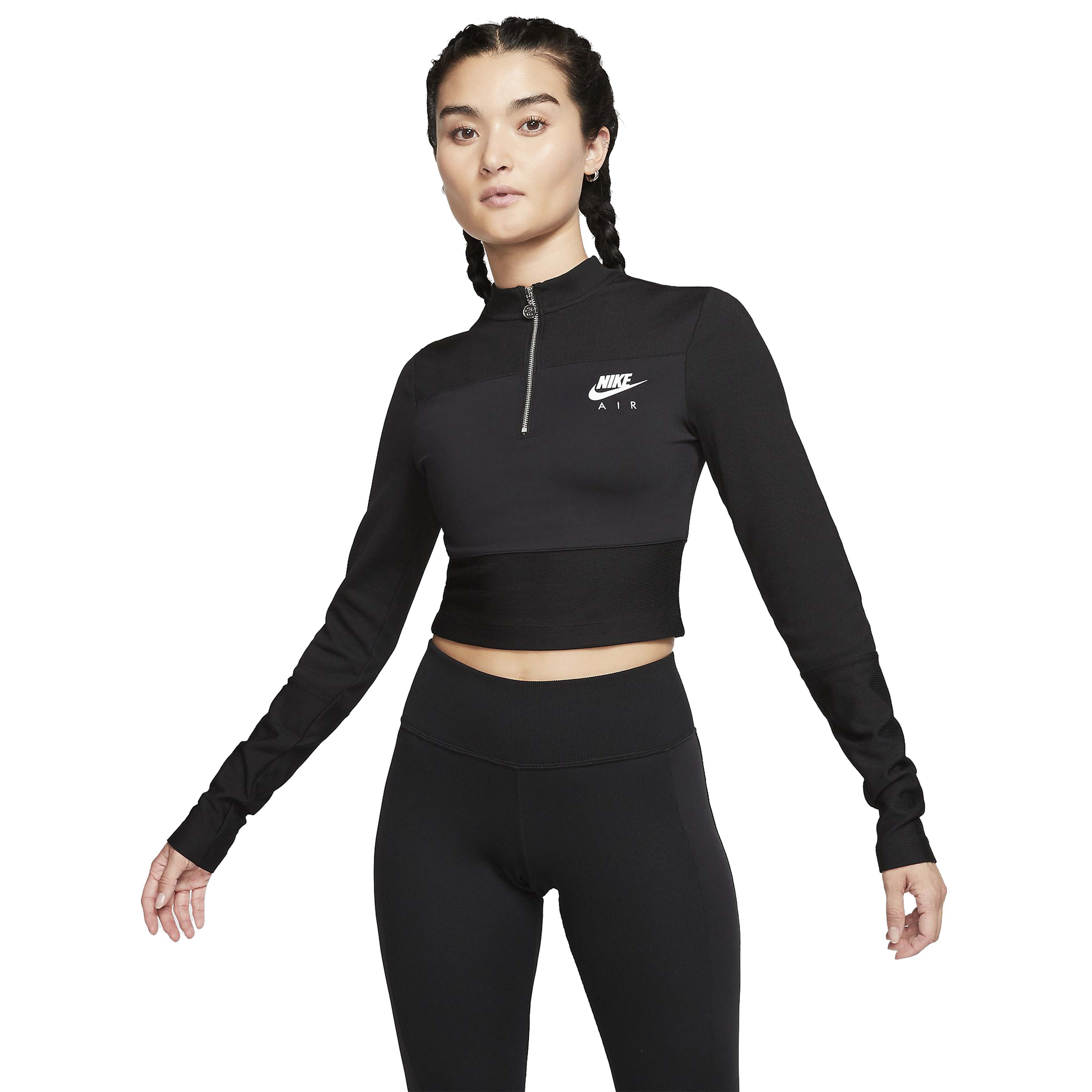 Nike Air Ribbed Long-Sleeve Top Uzun Kollu Kadın Tişört