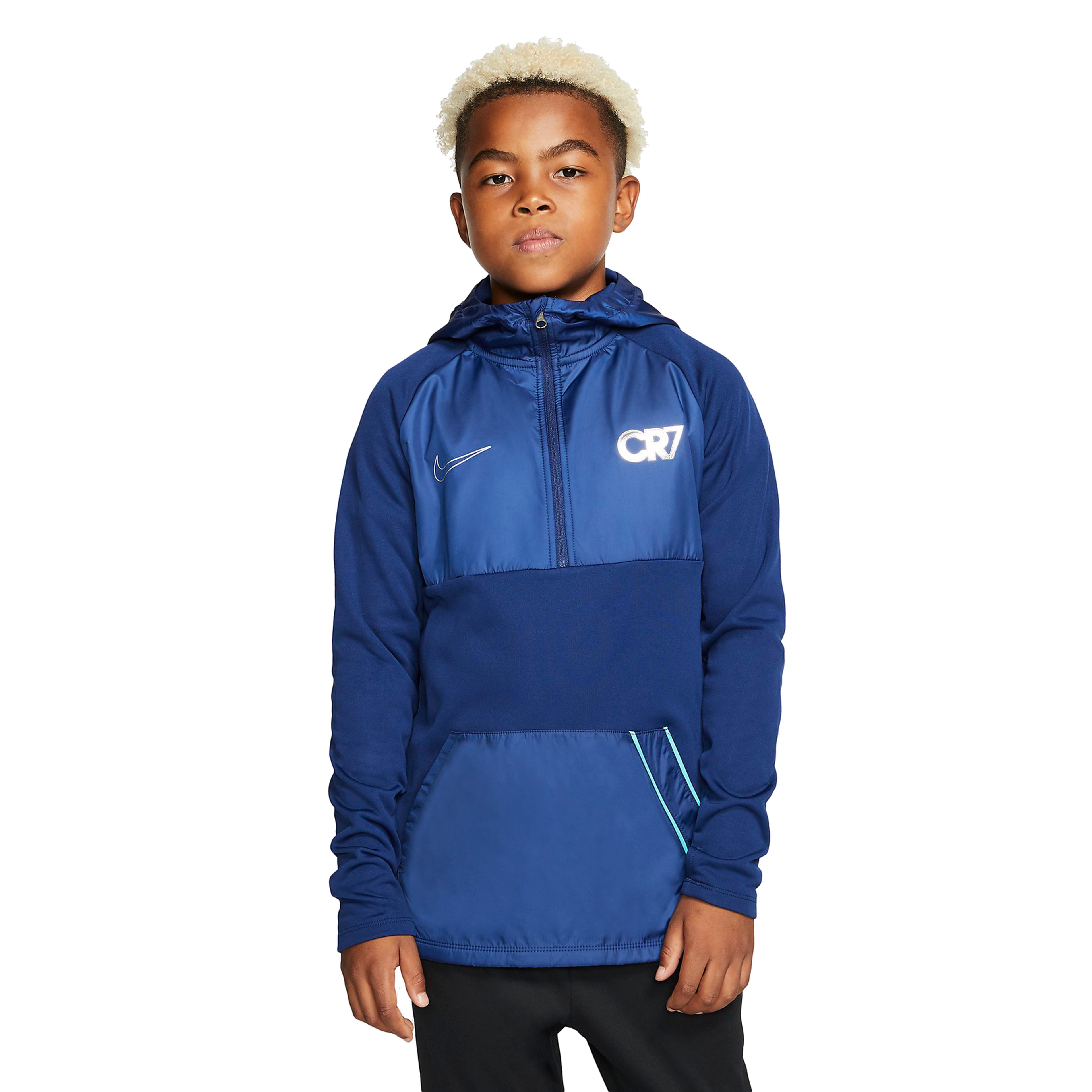 Nike Dri-Fit Repel CR7 Half-Zip Hooded Football Drill Top