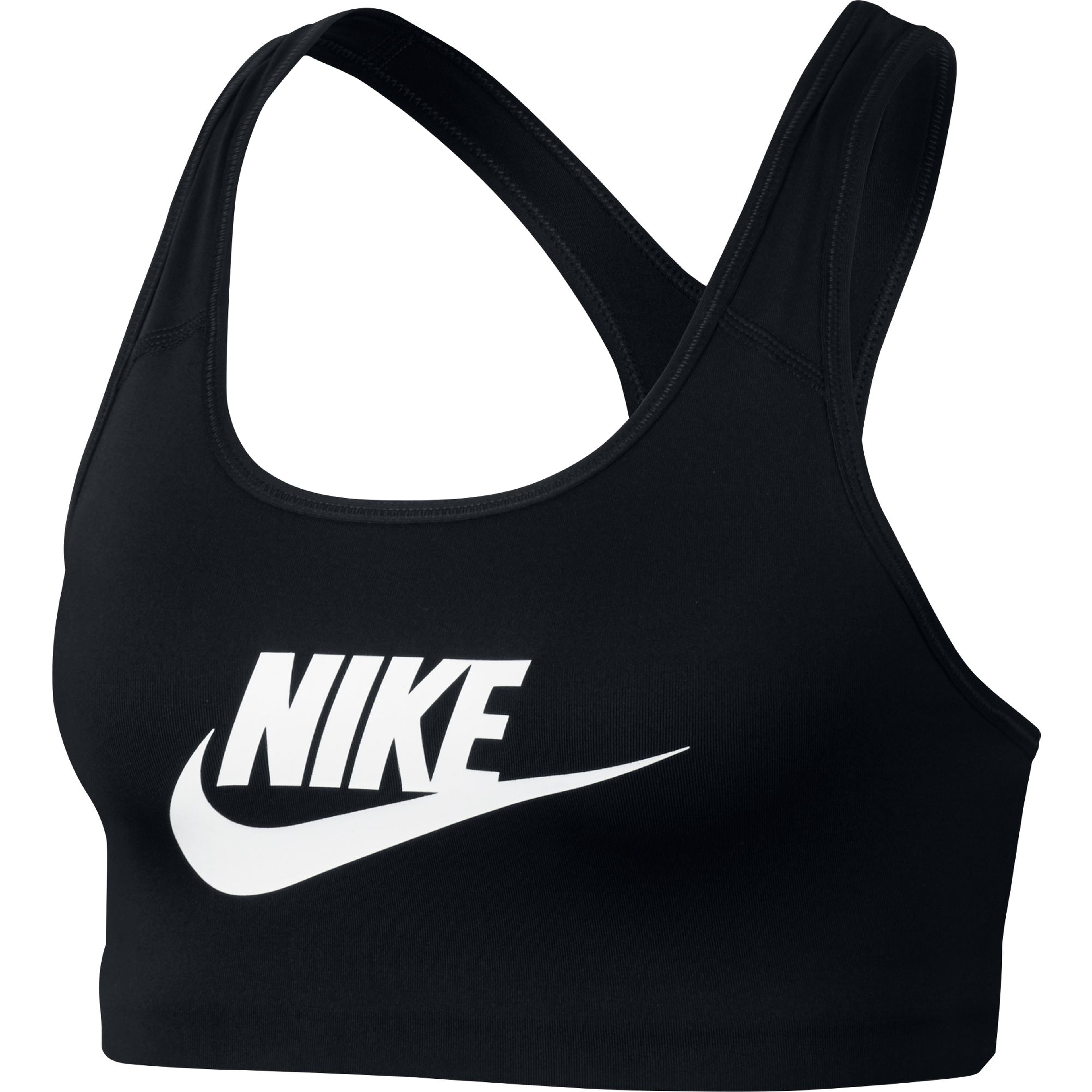Nike Classic Swoosh Futura Medium Support Sports Kadın Büstiyer