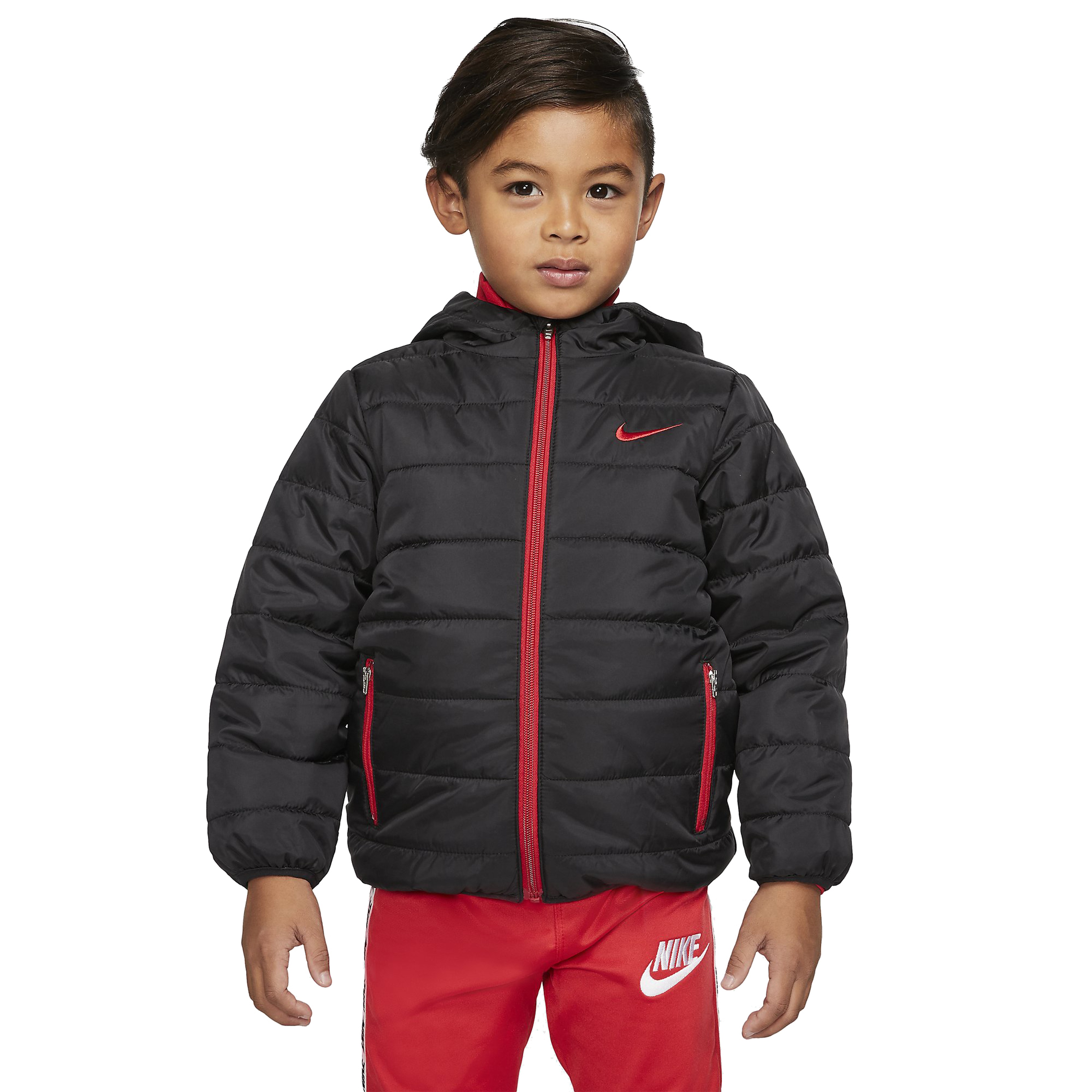 Nike Quilted Full-Zip Hoodie Çocuk Mont