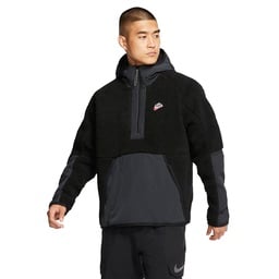 Nike Sportswear Heritage 1/2-Zip Sherpa Winter Hoodie Erkek Sweatshirt