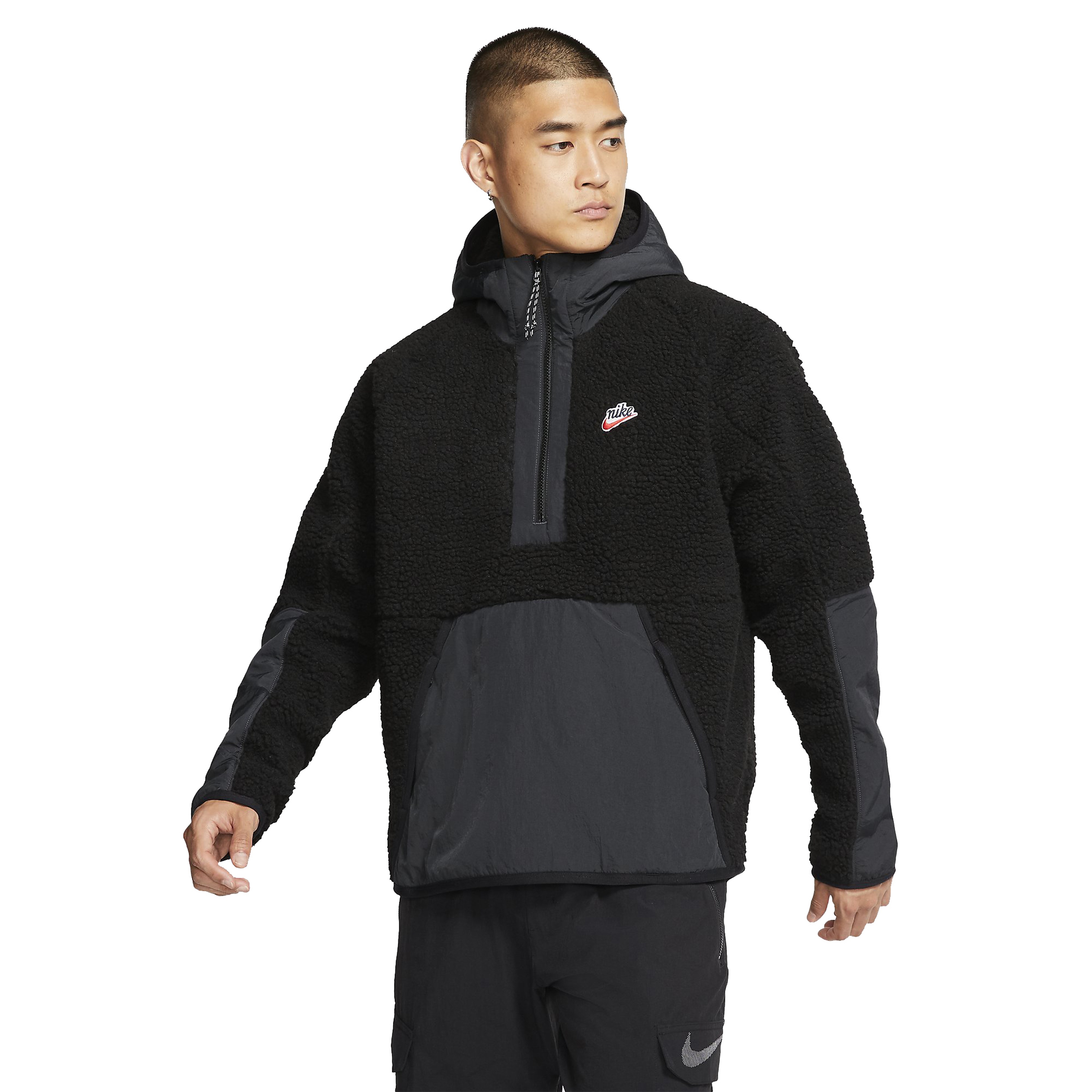 nike heritage sherpa hoodie
