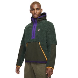 Nike Sportswear Heritage 1/2-Zip Sherpa Winter Hoodie Erkek Sweatshirt