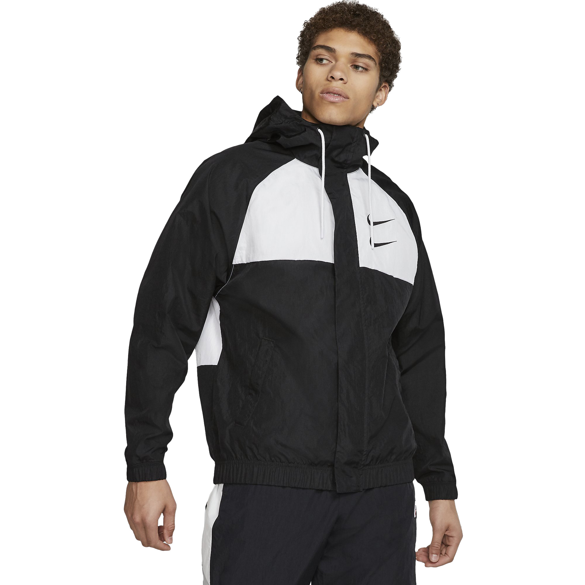 Nike Sportswear Swoosh Woven Hooded Erkek Ceket | Barçın