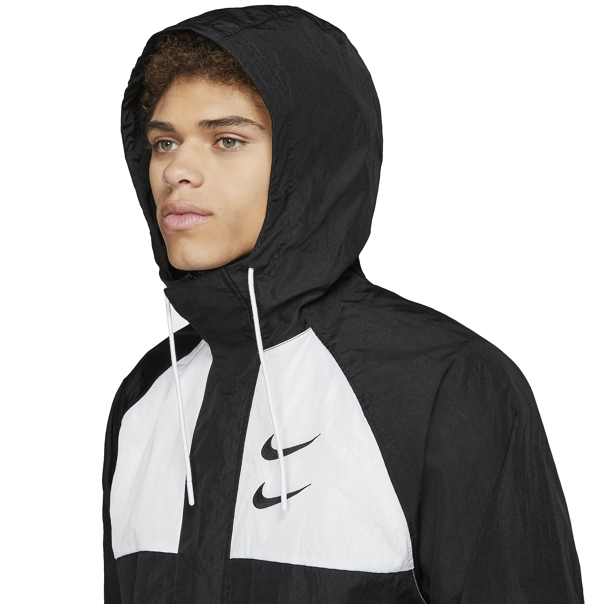 Nike Sportswear Swoosh Woven Hooded Erkek Ceket | Barçın