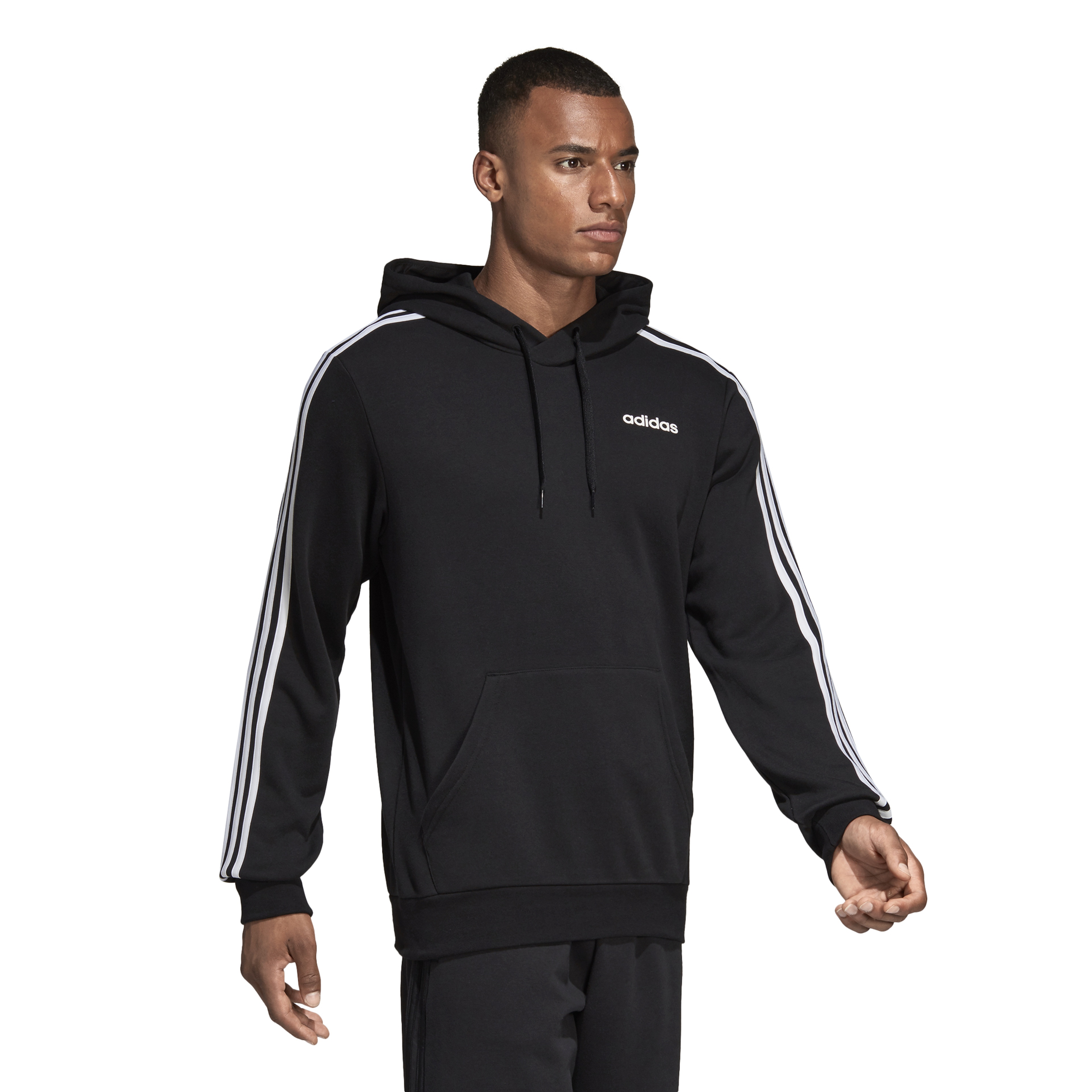 adidas Essentials 3-StripeS Pullover Hoodie Erkek Sweatshirt