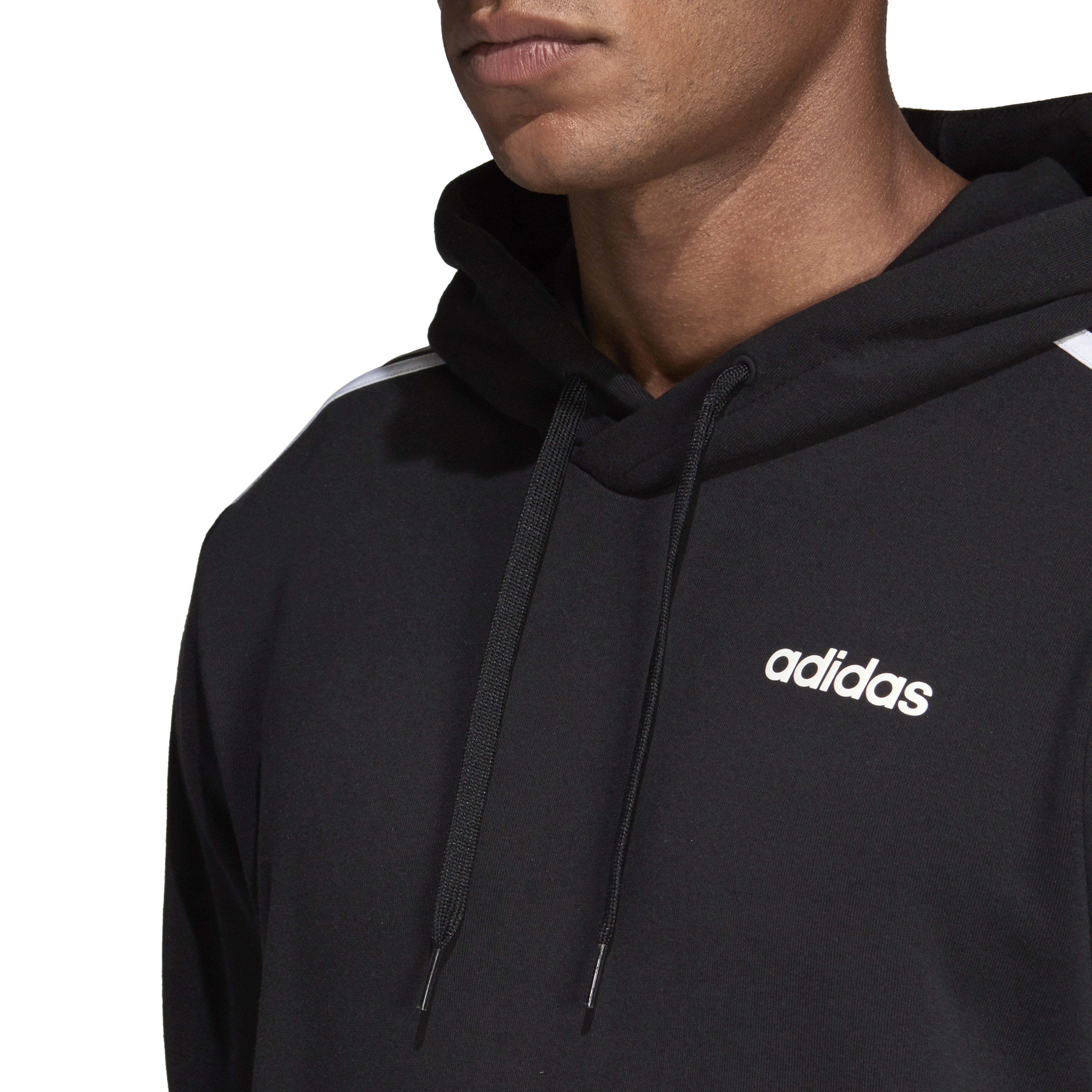 adidas Essentials 3-StripeS Pullover Hoodie Erkek Sweatshirt