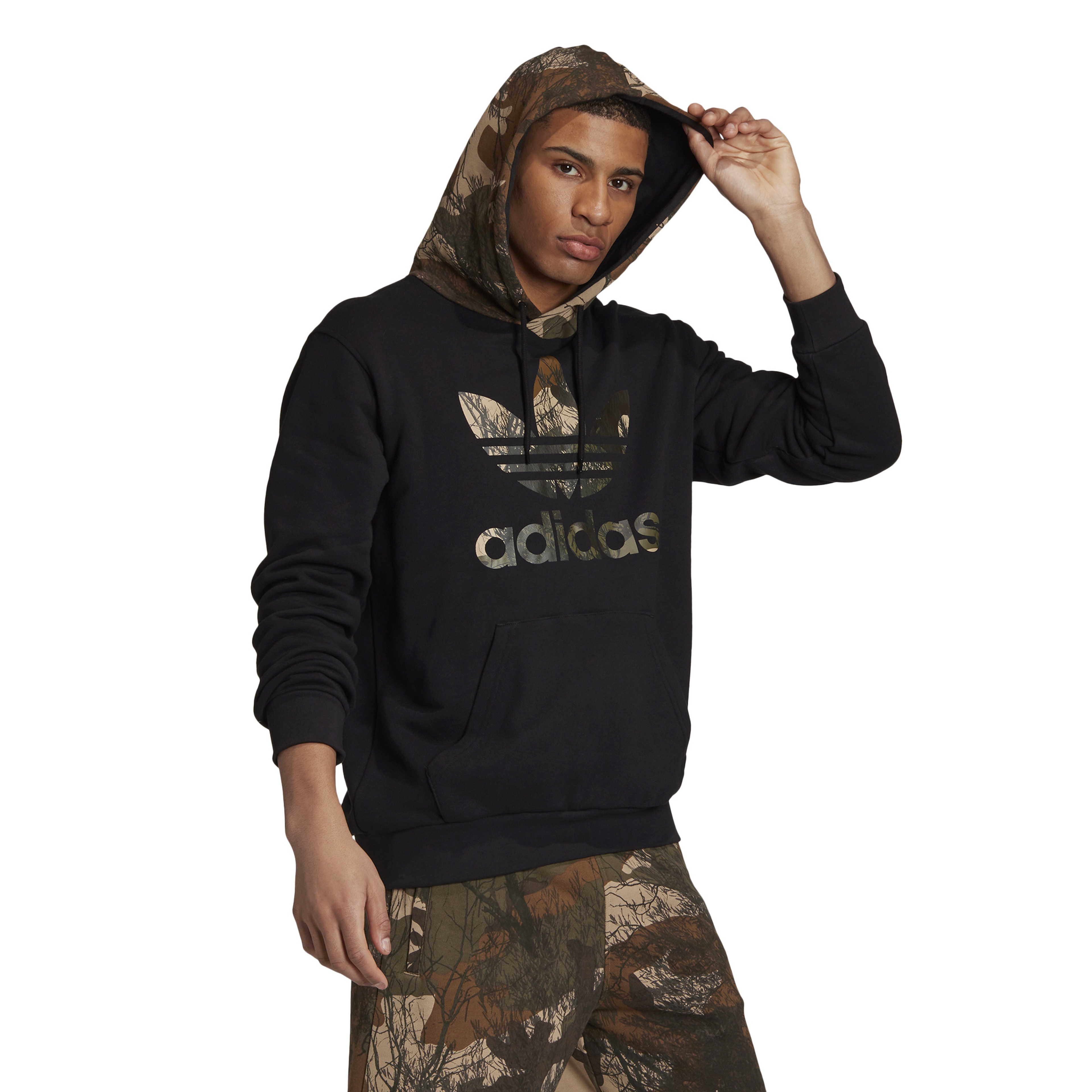 adidas Camouflage Block Hoody Erkek Sweatshirt