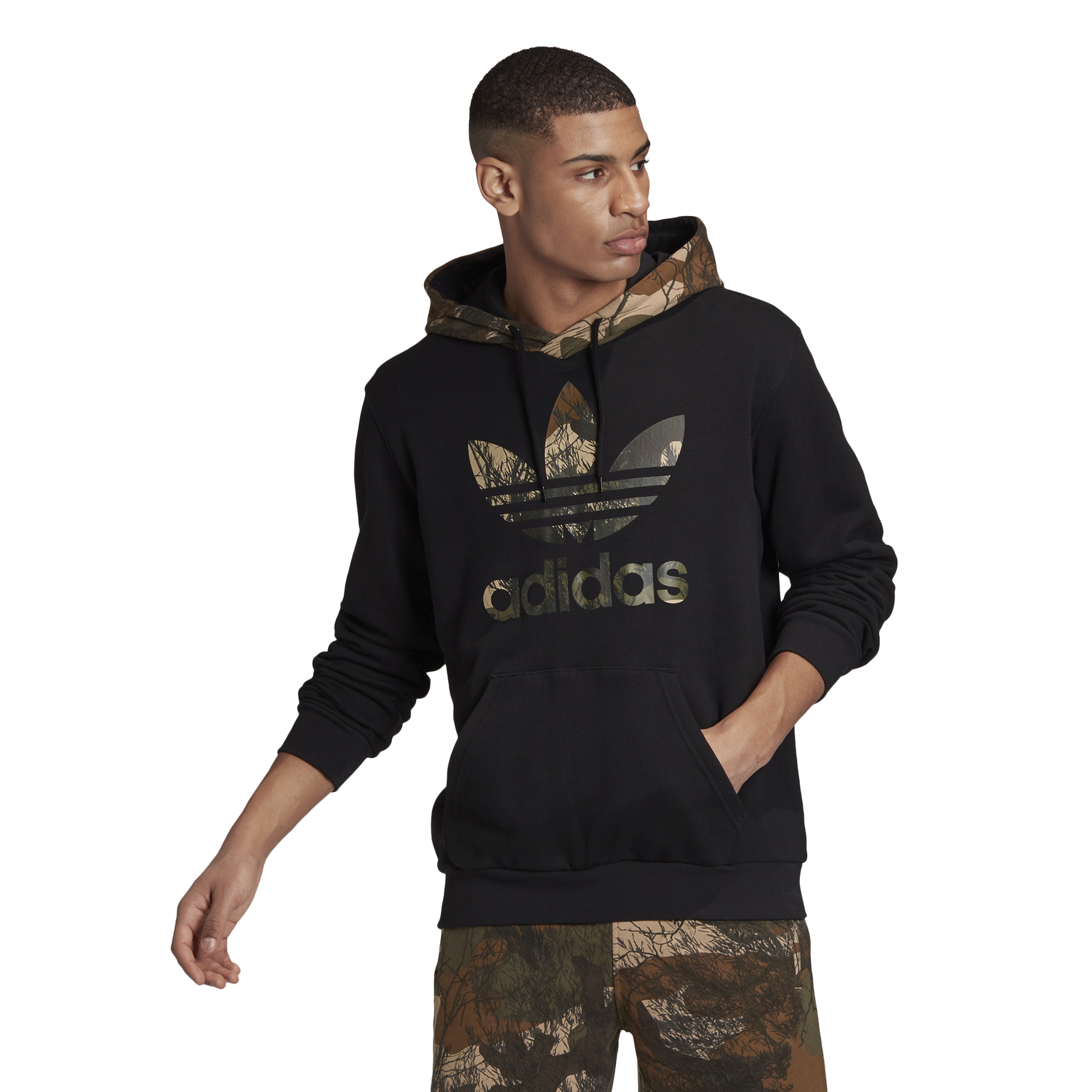 adidas Camouflage Block Hoody Erkek Sweatshirt