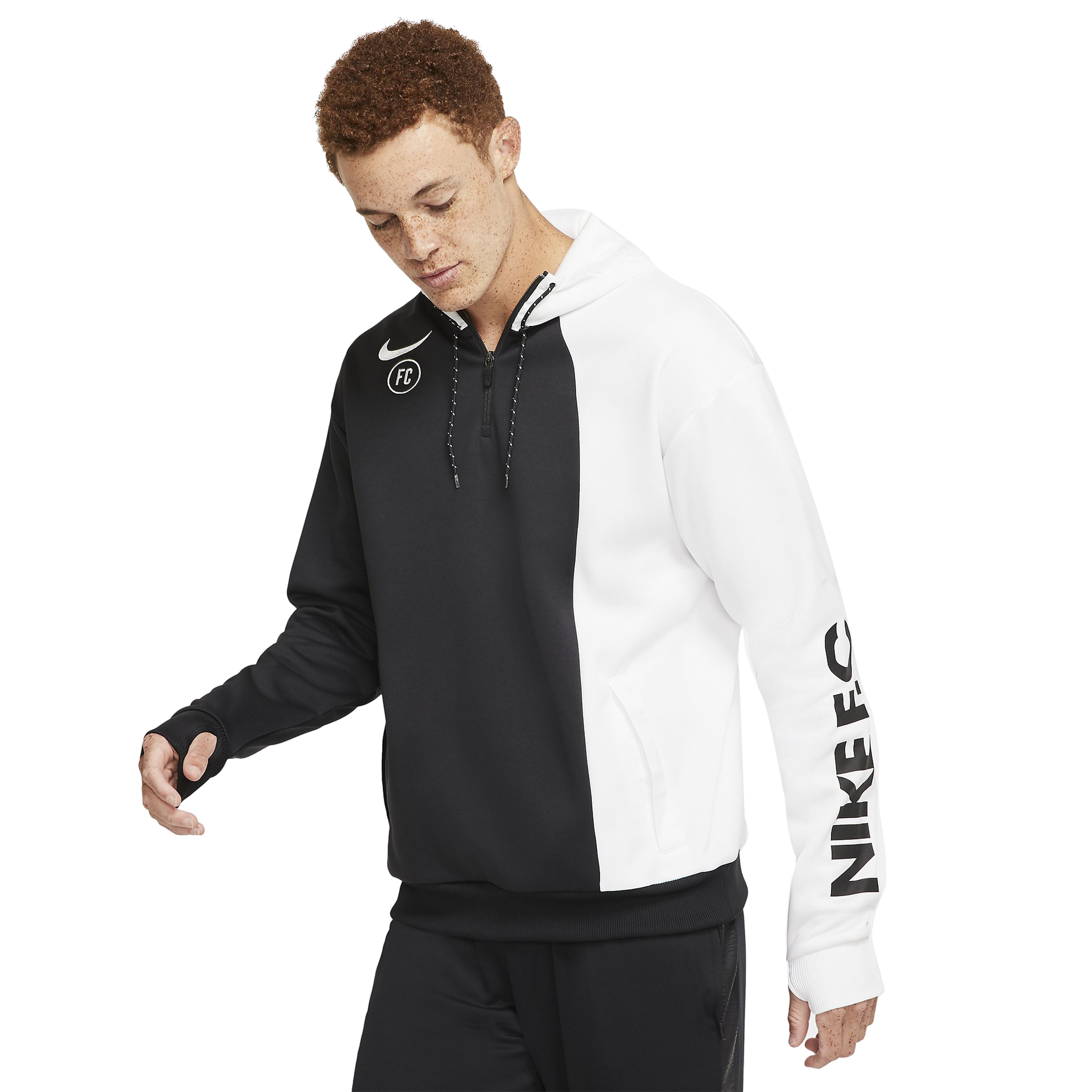 Nike F.C. Barcelona Half-Zip Hoodie Erkek Sweatshirt