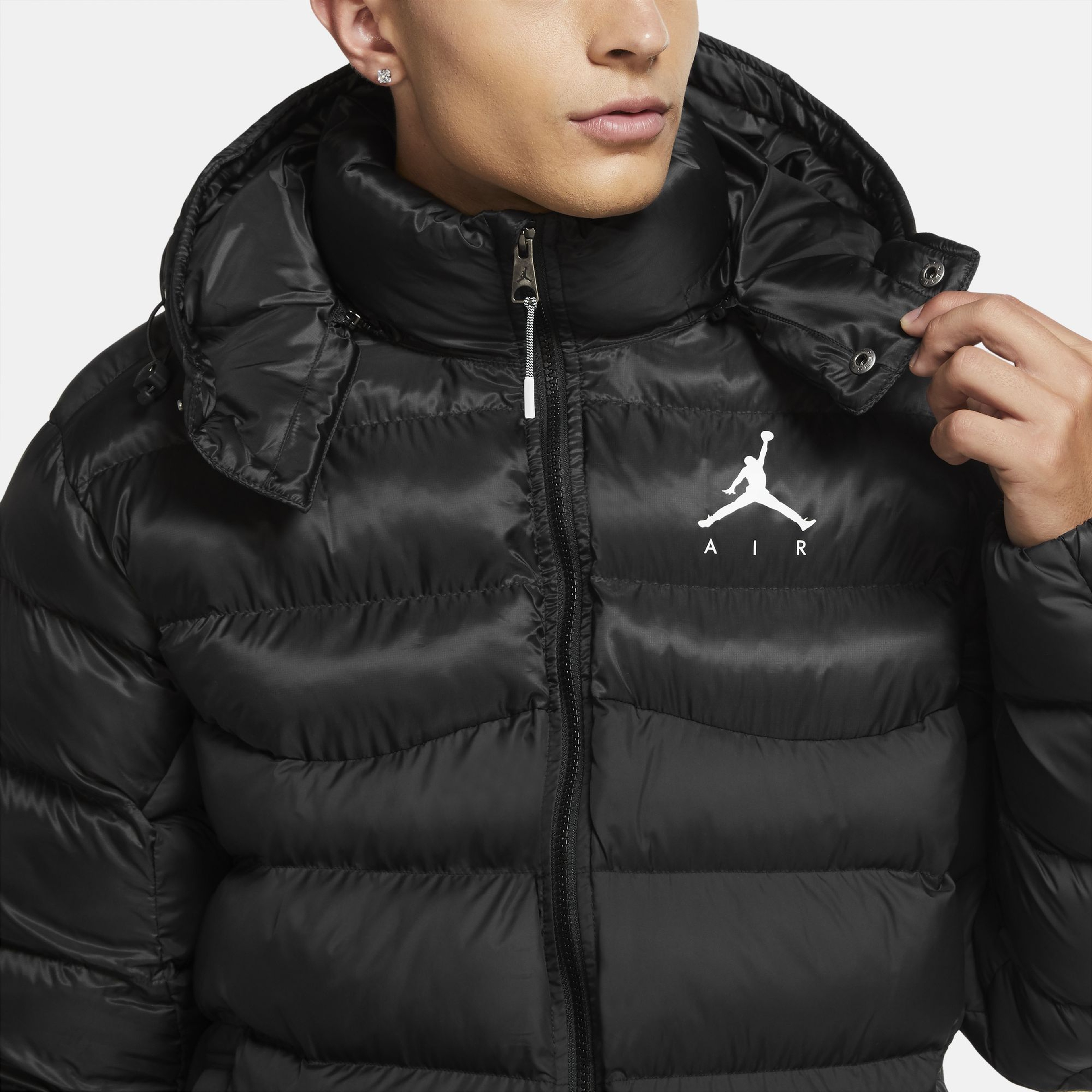 Nike Jordan Jumpman Air Puffer Full-Zip Hoodie Erkek Mont