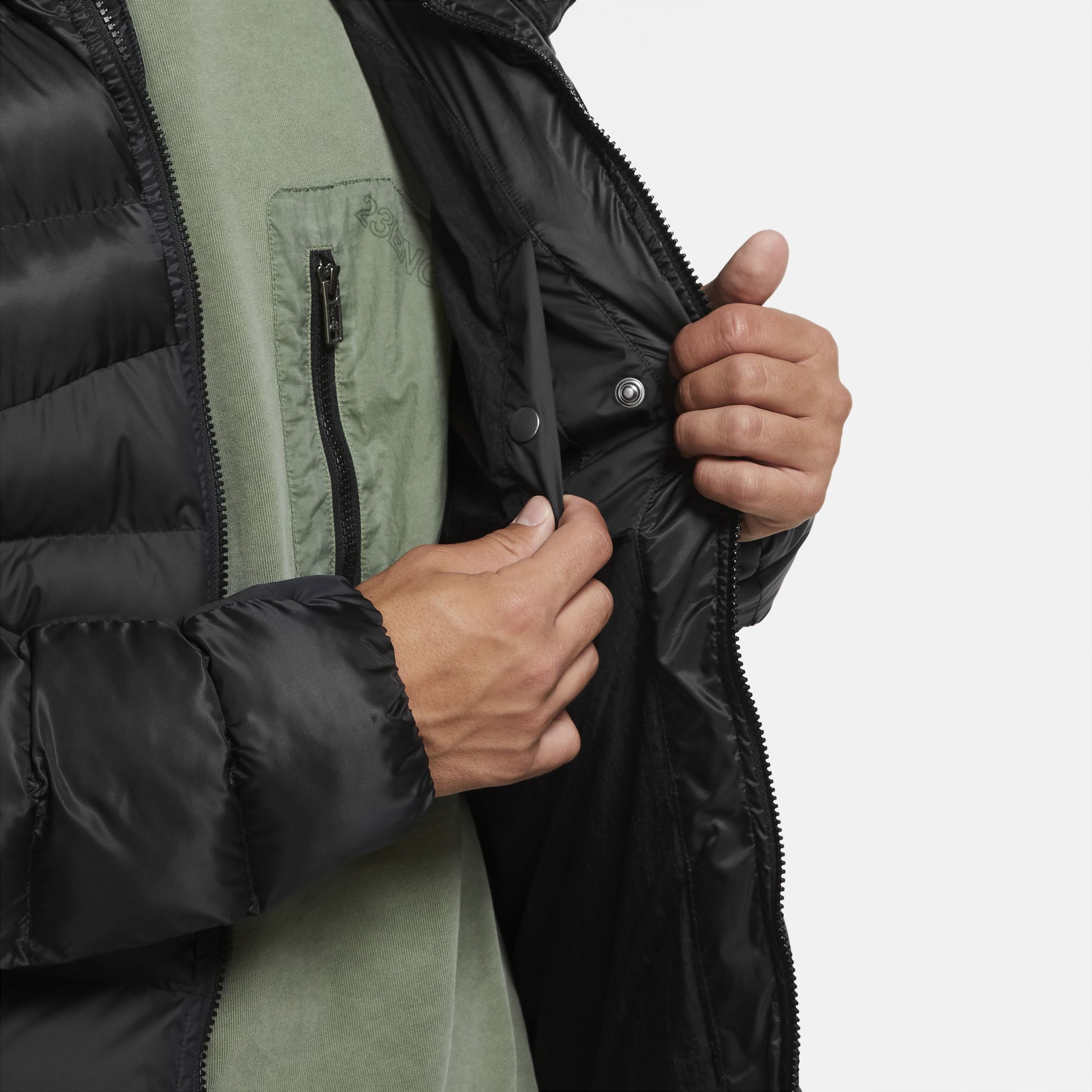 Nike Jordan Jumpman Air Puffer Full-Zip Hoodie Erkek Mont