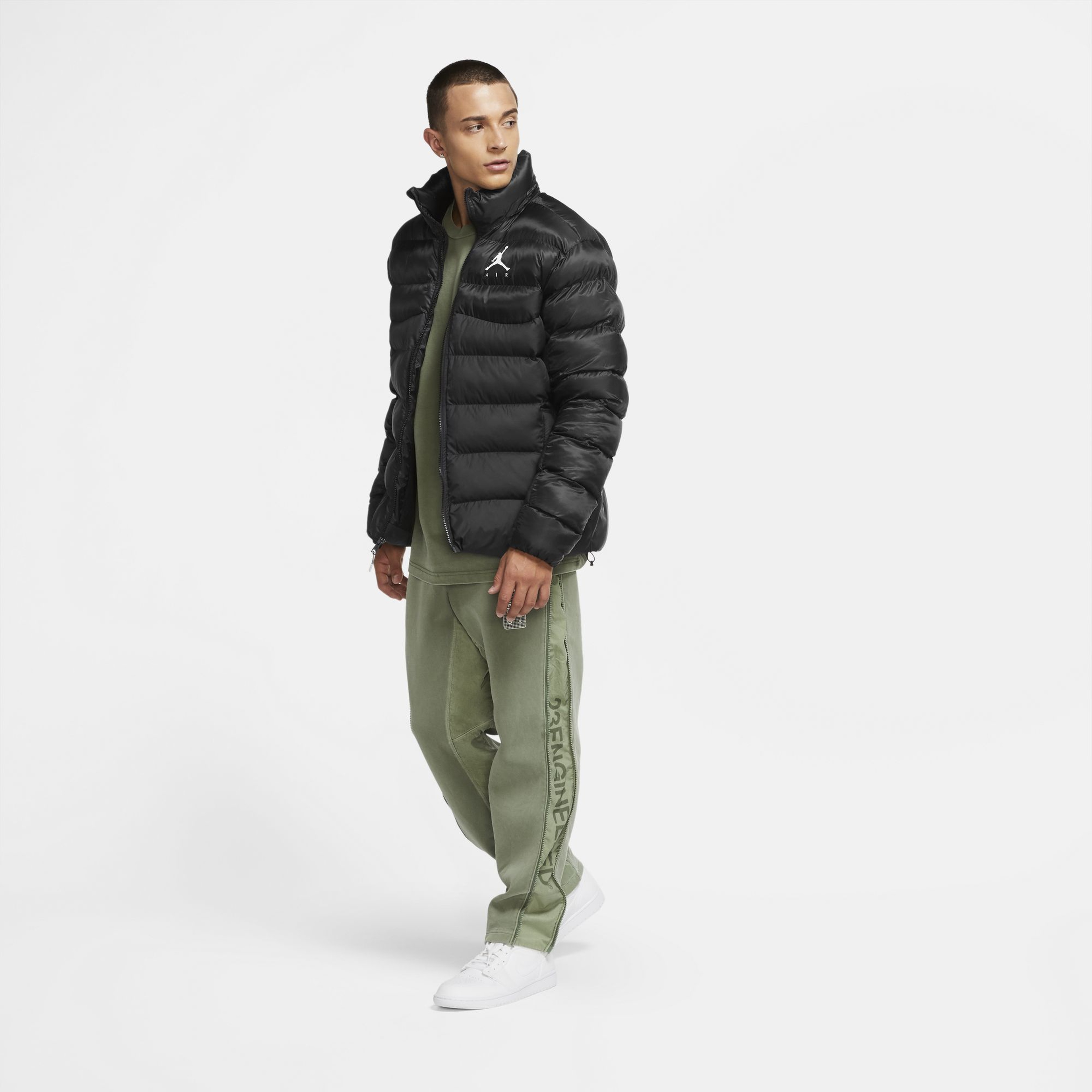 Nike Jordan Jumpman Air Puffer Full-Zip Hoodie Erkek Mont