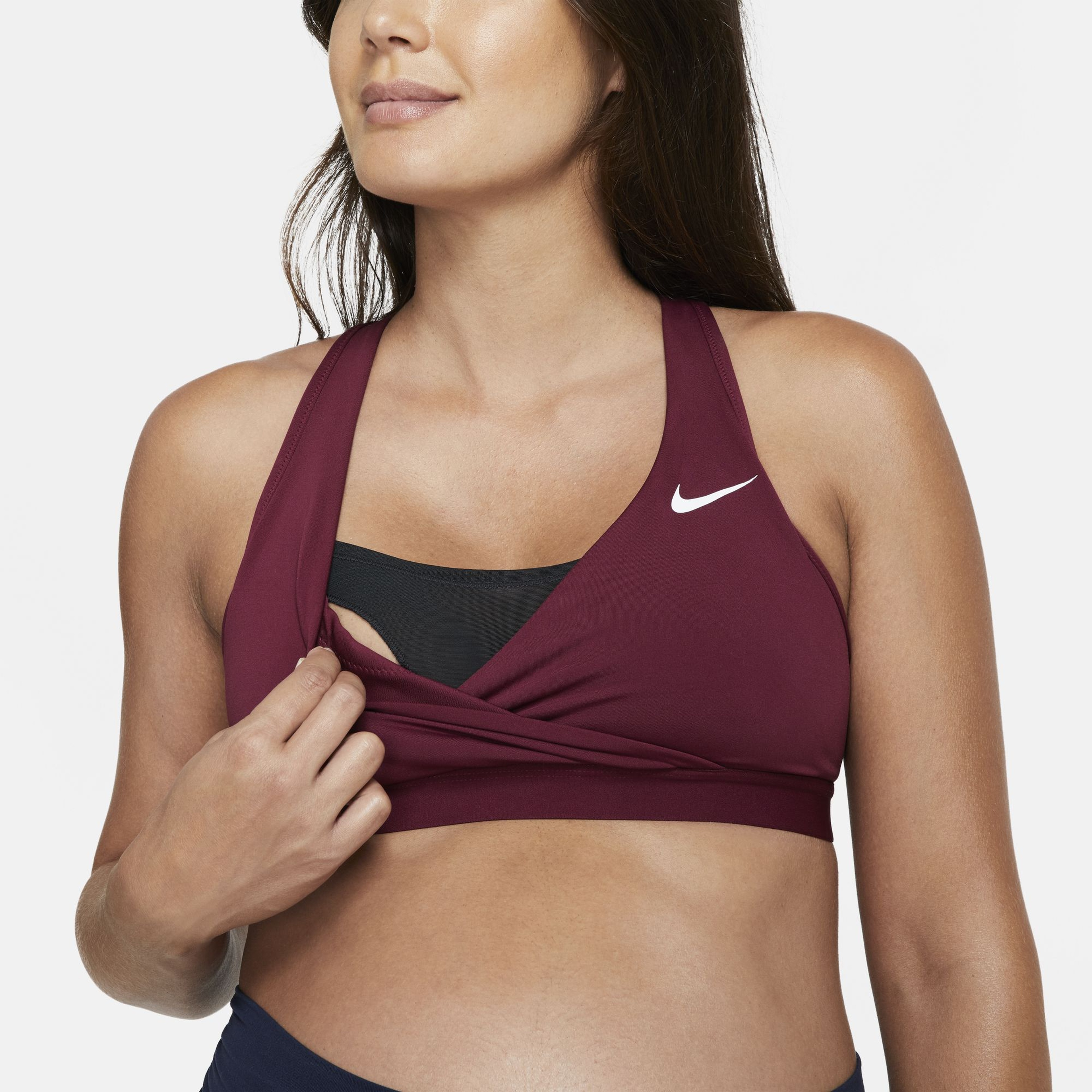 Nike Dri-Fit Swoosh Medium-Support Sports (Maternity) Kadın Bra