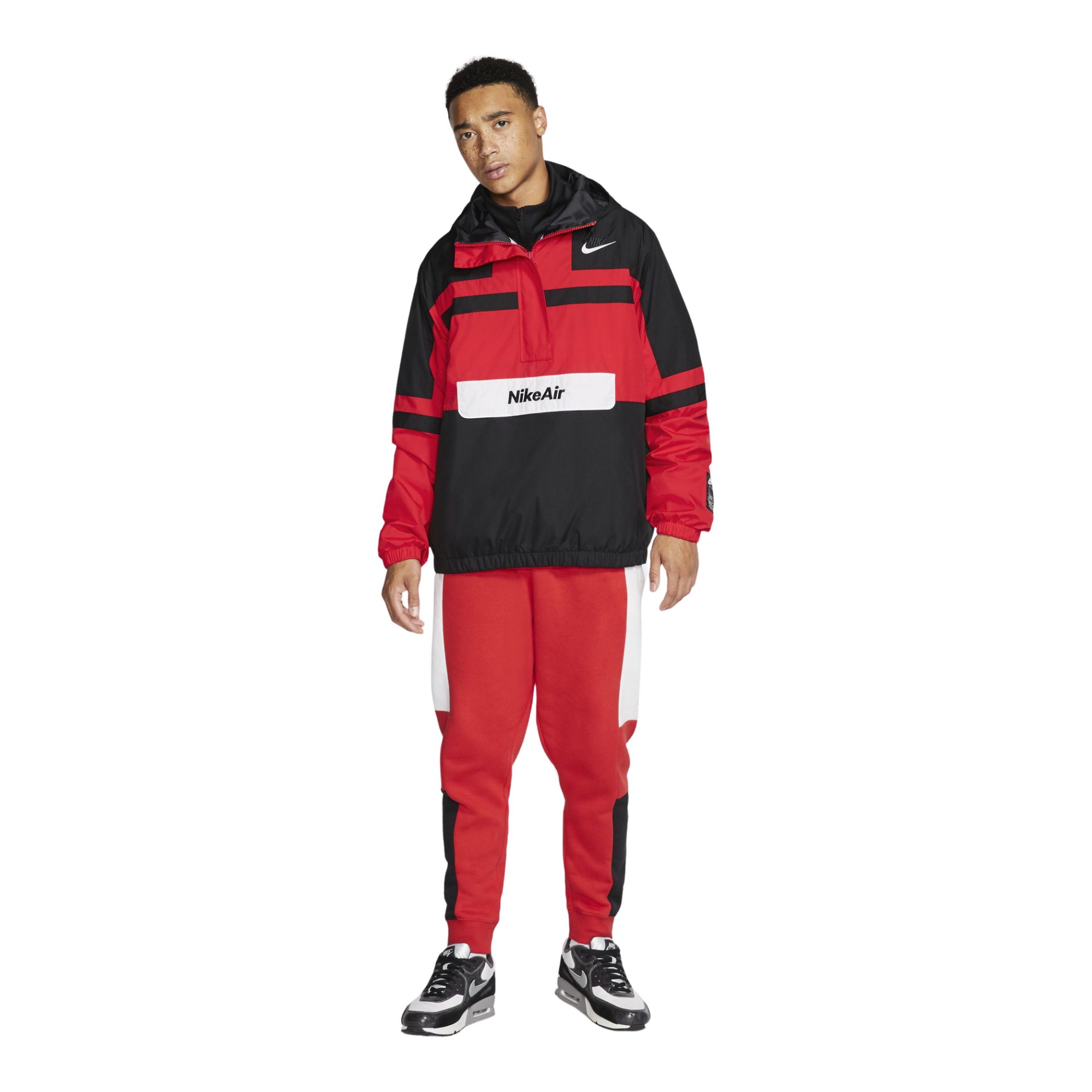 Nike Air Woven Half-Zip Hoodie Erkek Kapüşonlu Ceket