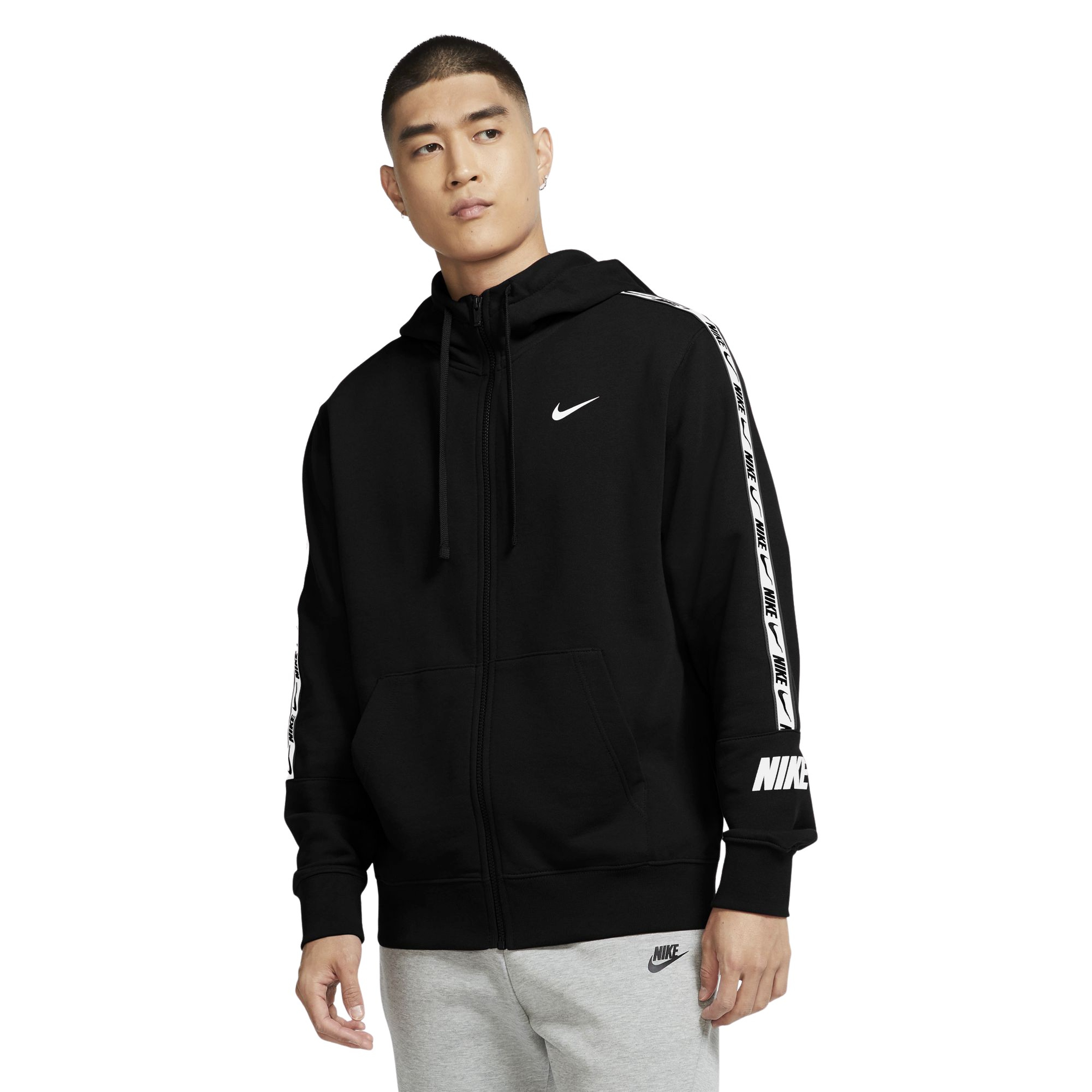 Nike Sportswear Repeat Full-Zip Training Hoodie Erkek Sweatshirt
