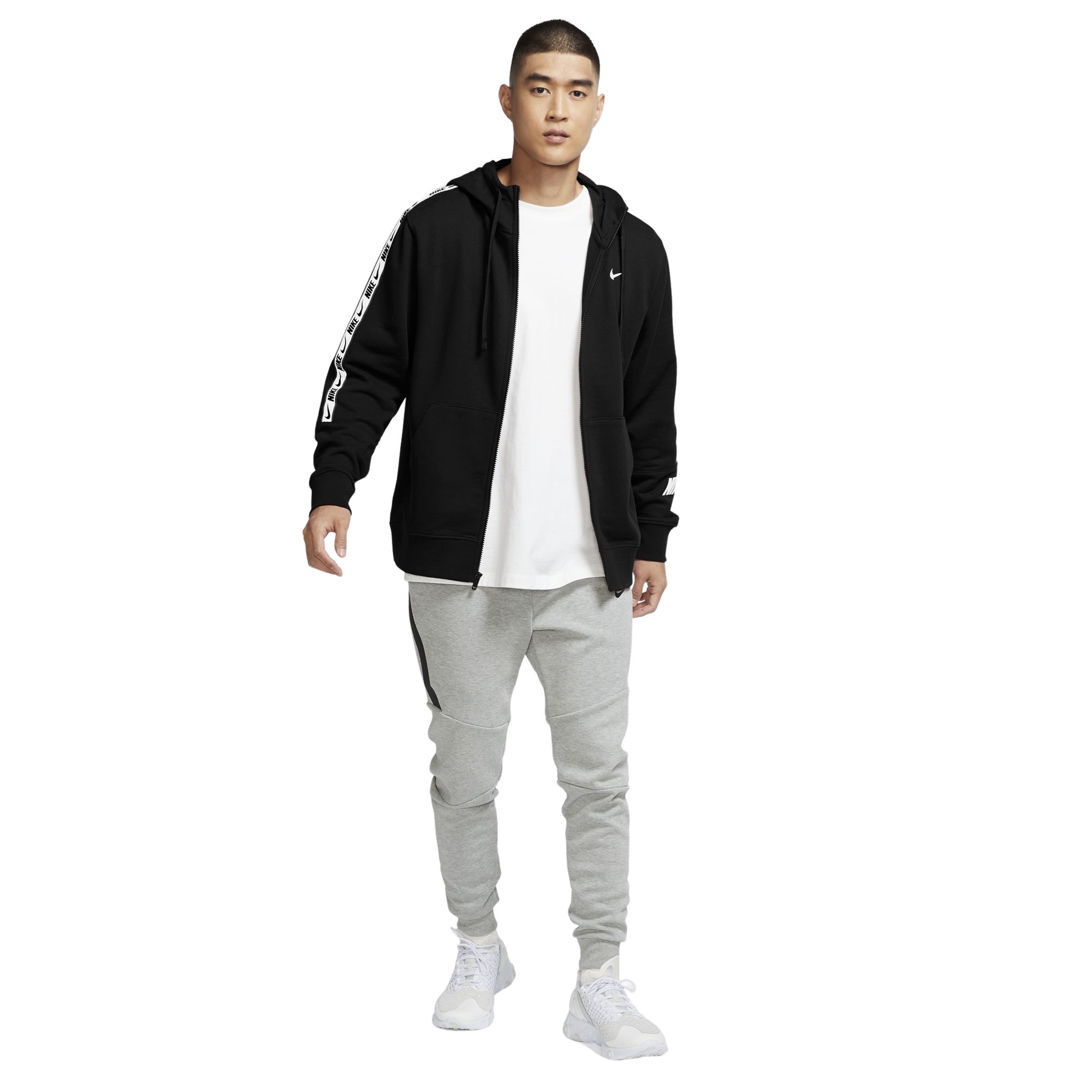 Nike Sportswear Repeat Full-Zip Training Hoodie Erkek Sweatshirt