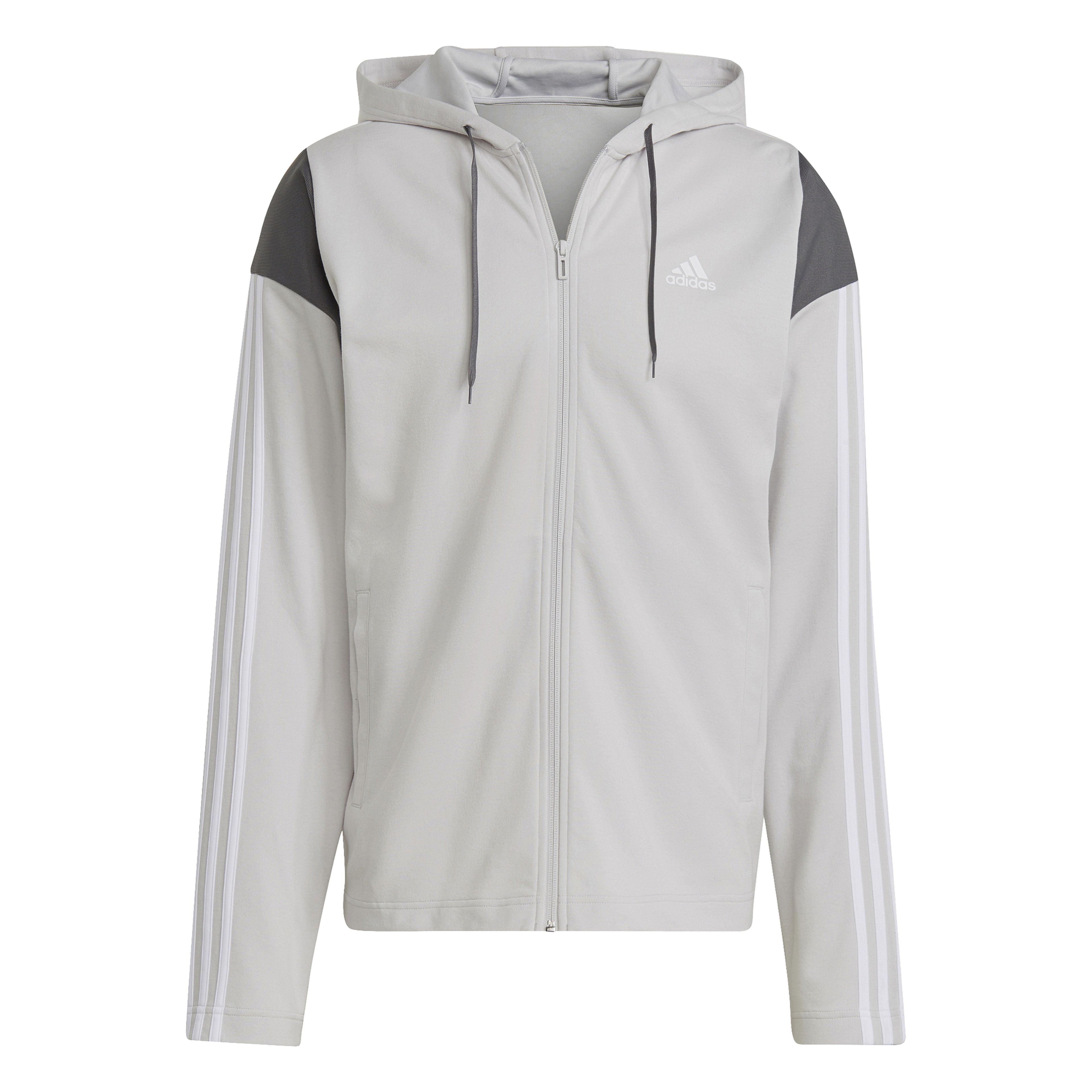 adidas Sportswear Ribbed Insert Tracksuit Full-Zip Hoodie Erkek