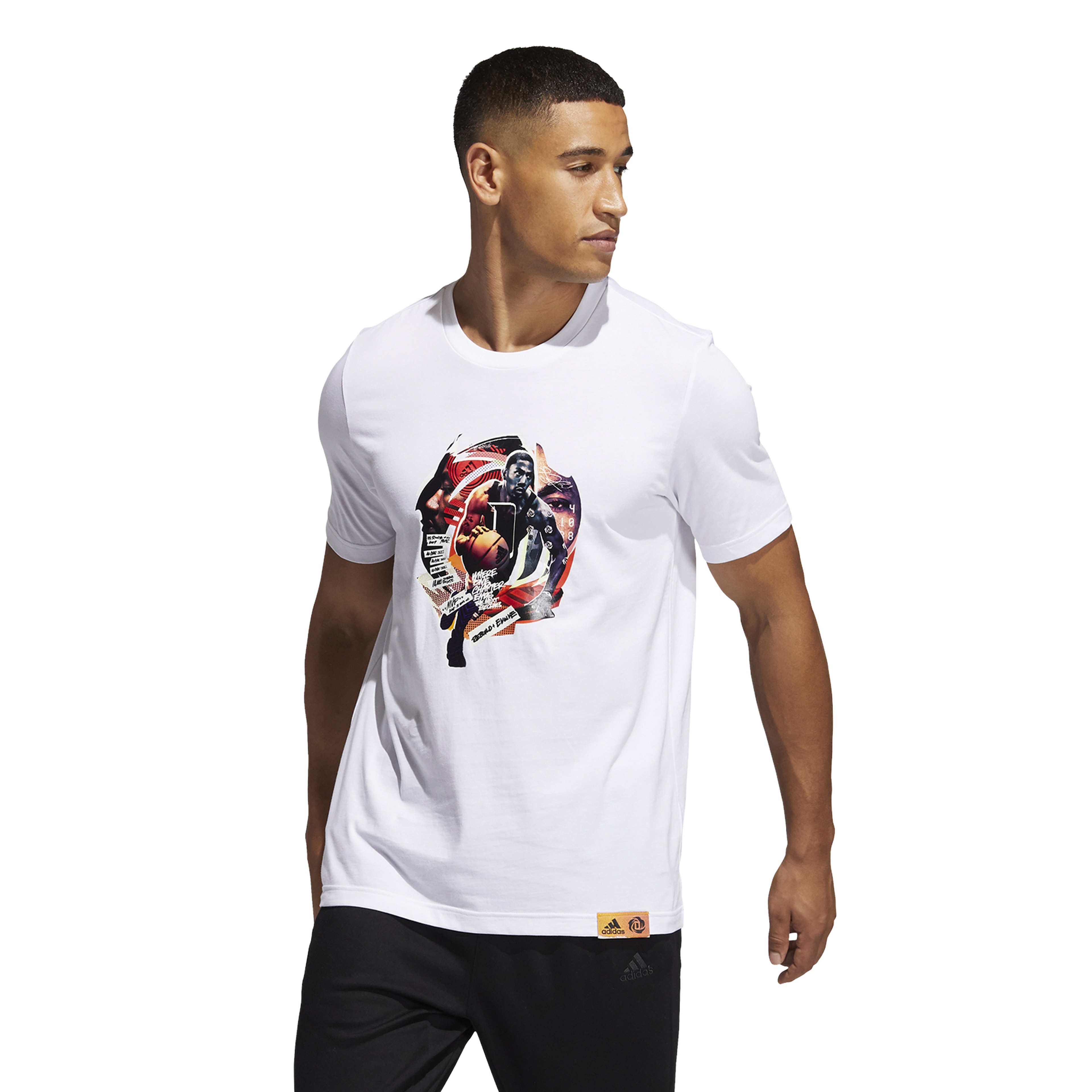adidas Derrick Rose Abstract Short-Sleeve Erkek Tişört | Barçın