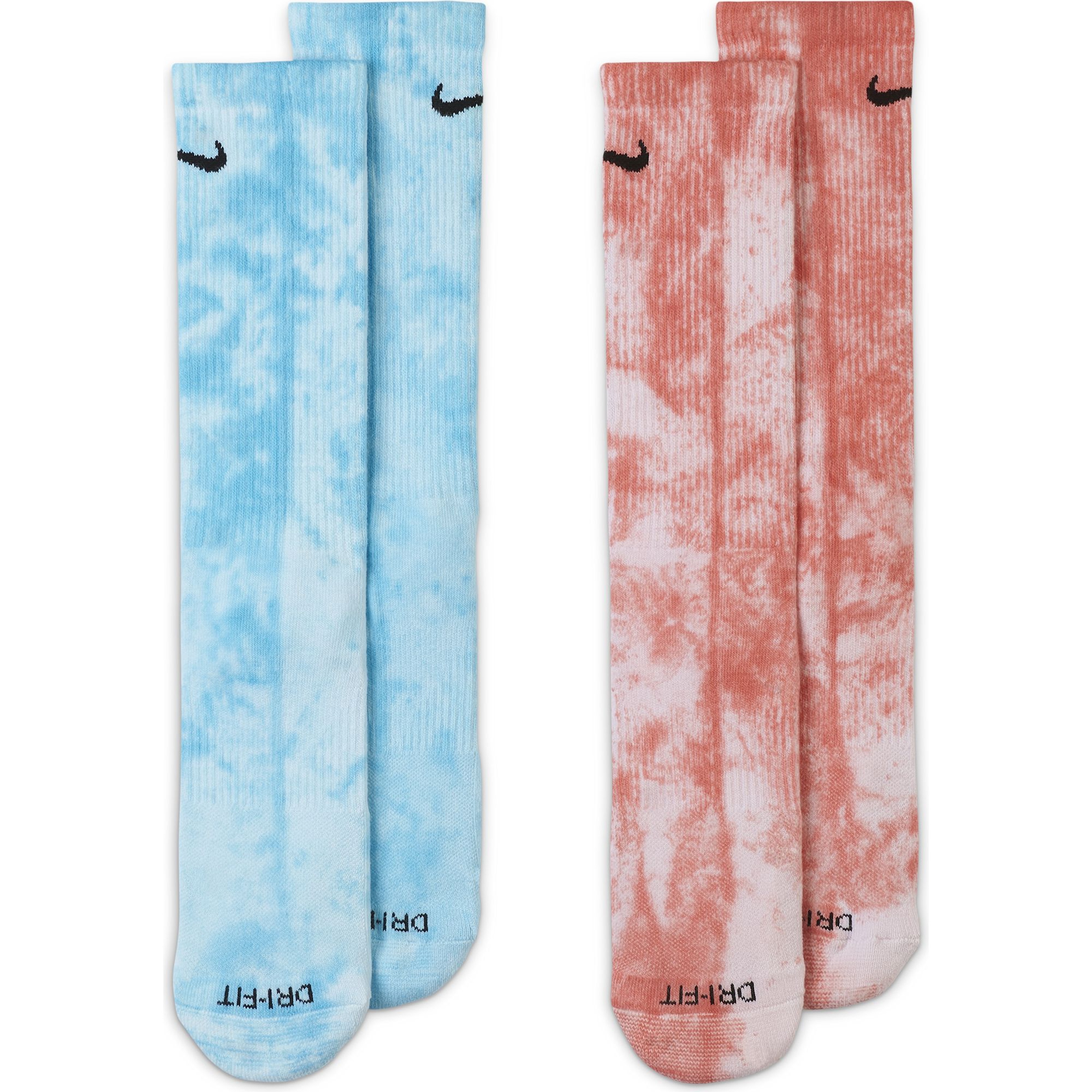 Nike Everyday Plus Cushioned Tie-Dye Crew (2 Pairs) Unisex Çorap