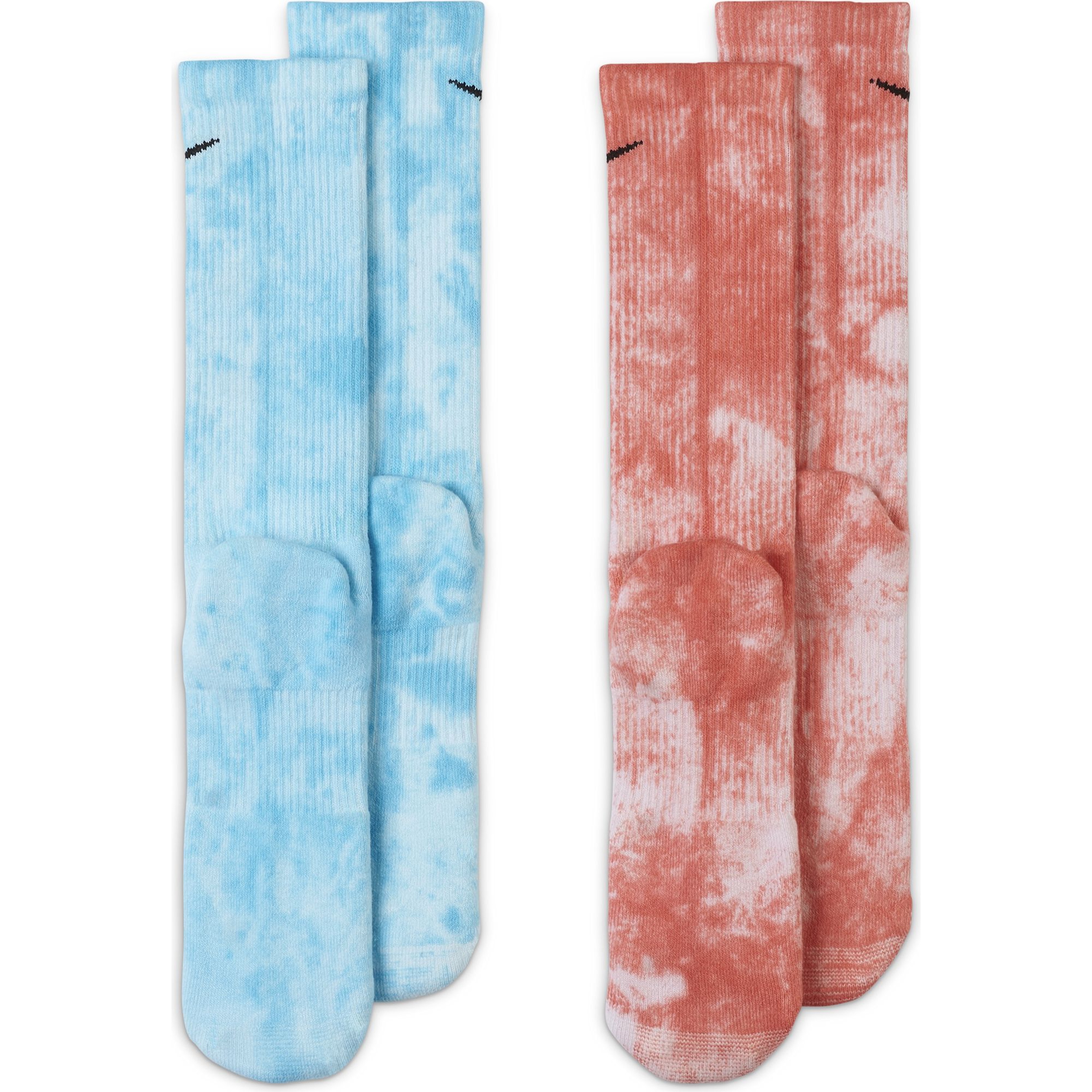 Nike Everyday Plus Cushioned Tie-Dye Crew (2 Pairs) Unisex Çorap