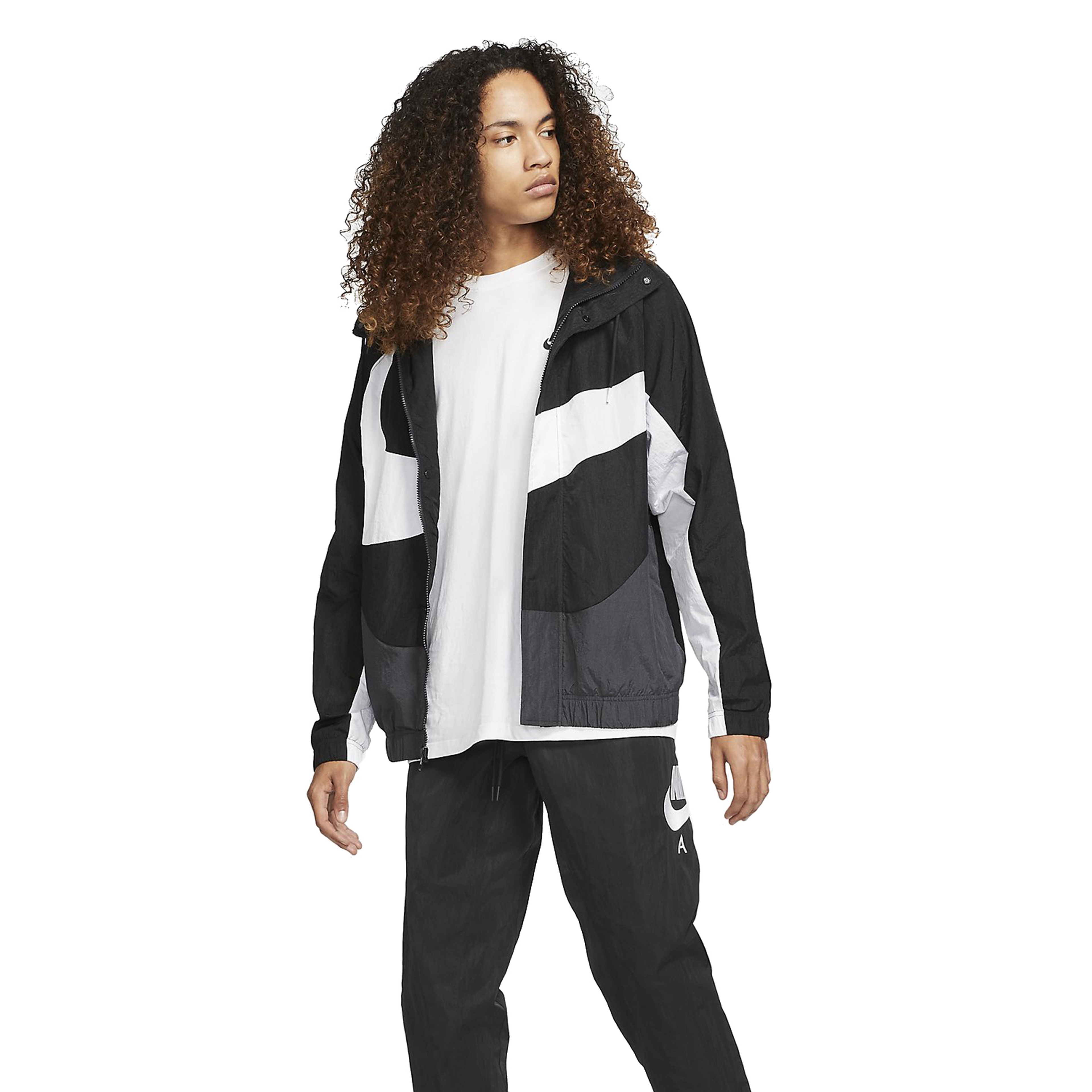 Nike Sportswear Swoosh Woven Lined Full-Zip Hoodie Erkek Ceket