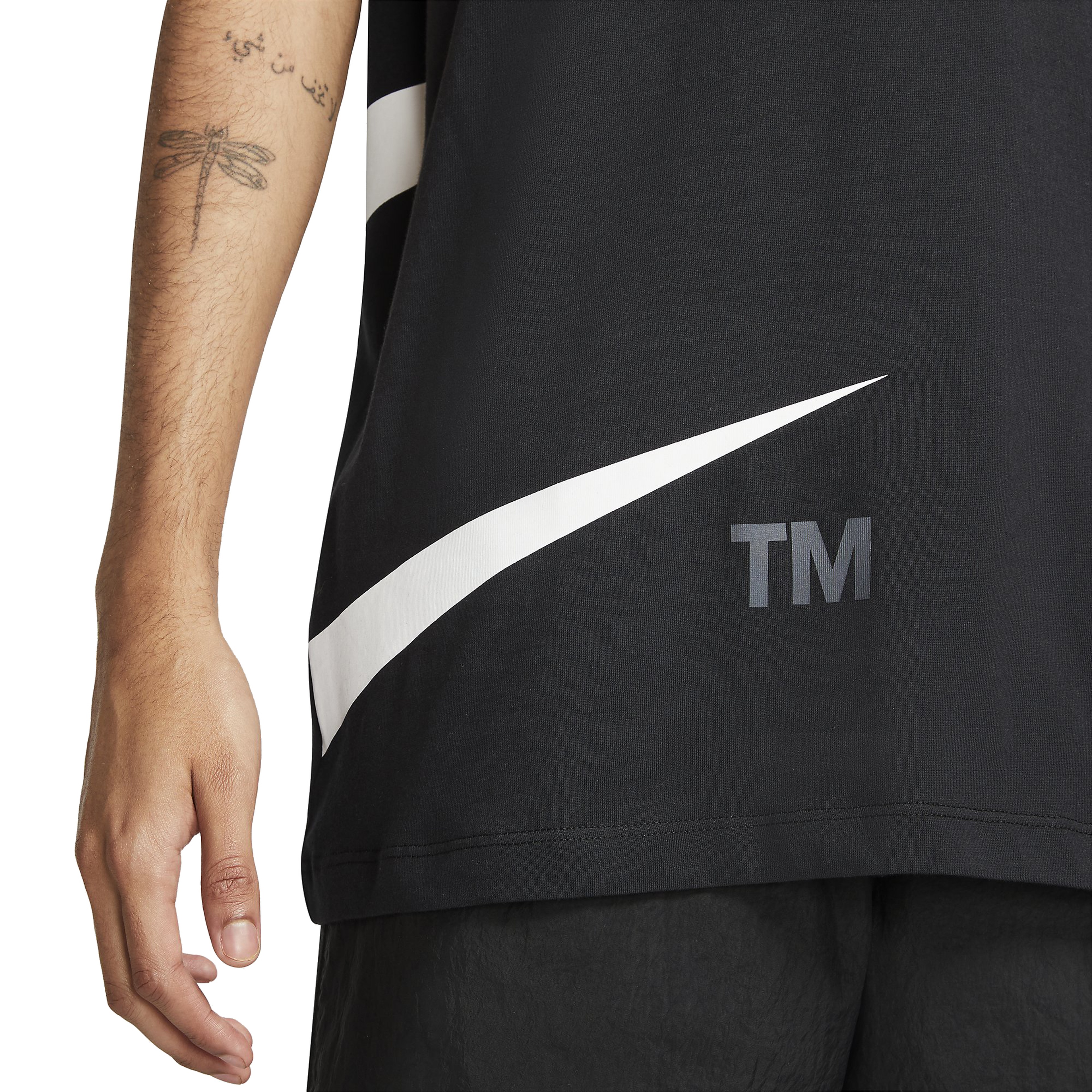 Nike Sportswear Swoosh Pullover Semi-Brushed-Back Short-Sleeve Erkek Tişört