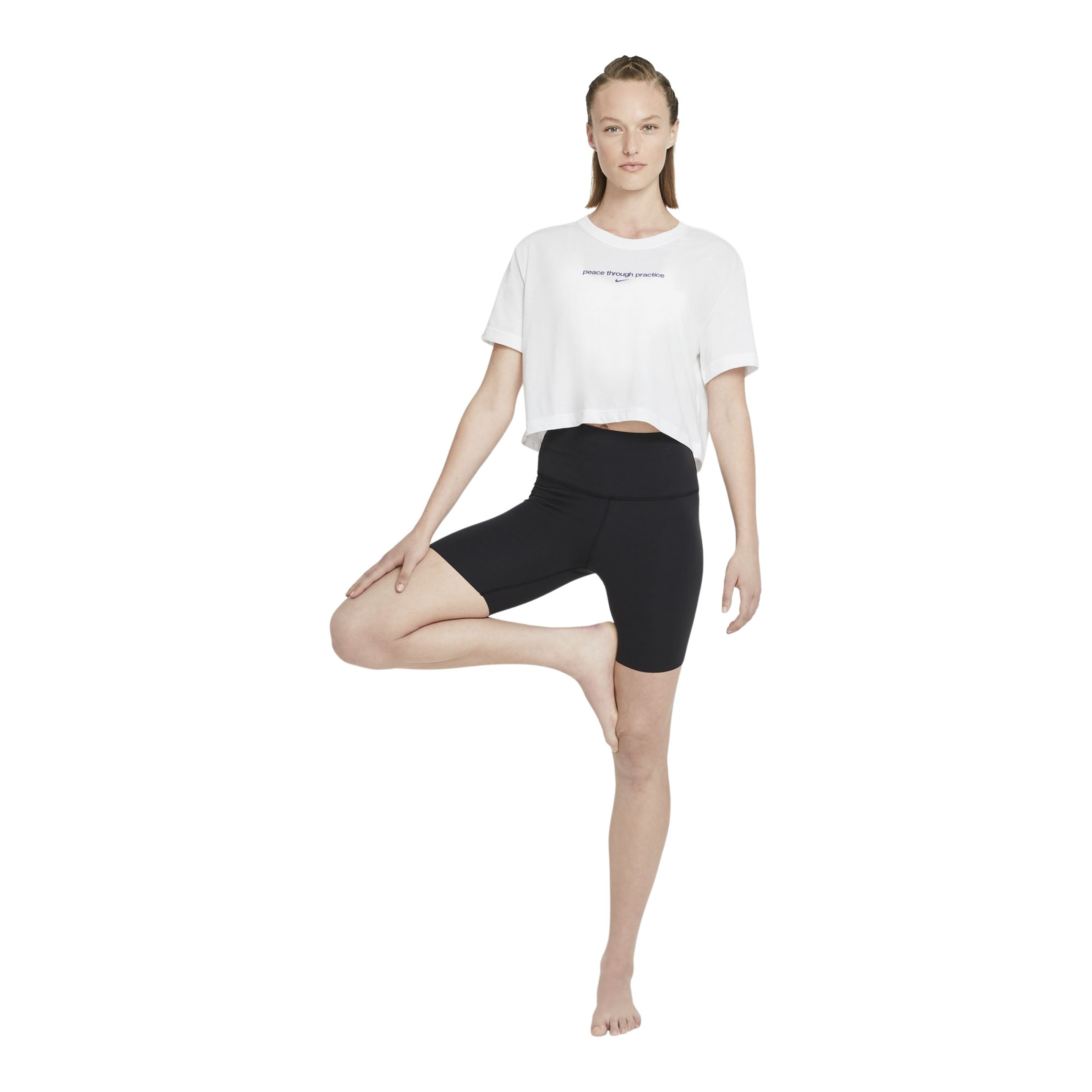 Nike Yoga Cropped Graphic Short-Sleeve Kadın Tişört
