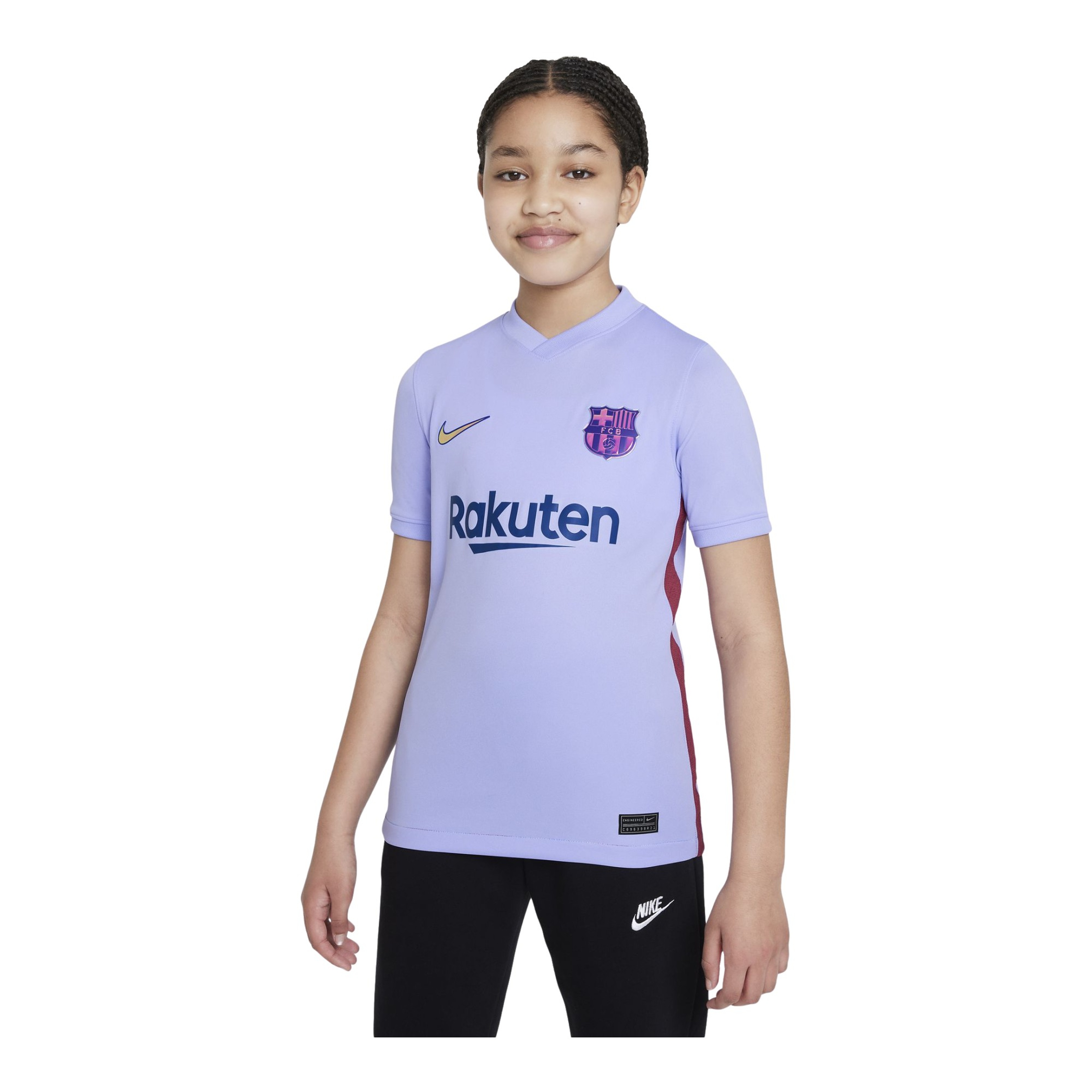 Nike FC Barcelona 2021-2022 Stadyum Deplasman Çocuk Forma