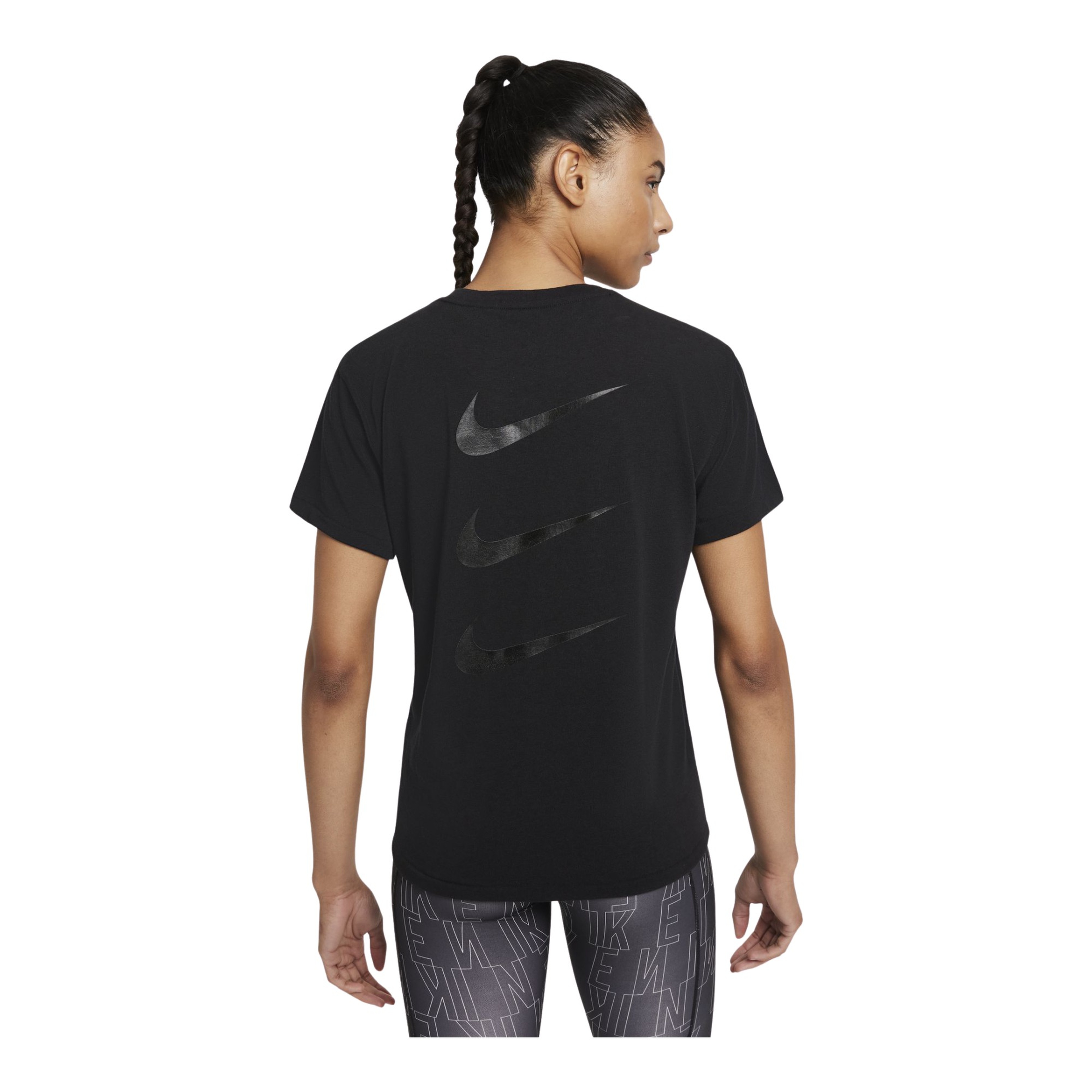 Nike Dri-Fit Run Division Short-Sleeve Ruched Short-Sleeve Kadın Tişört