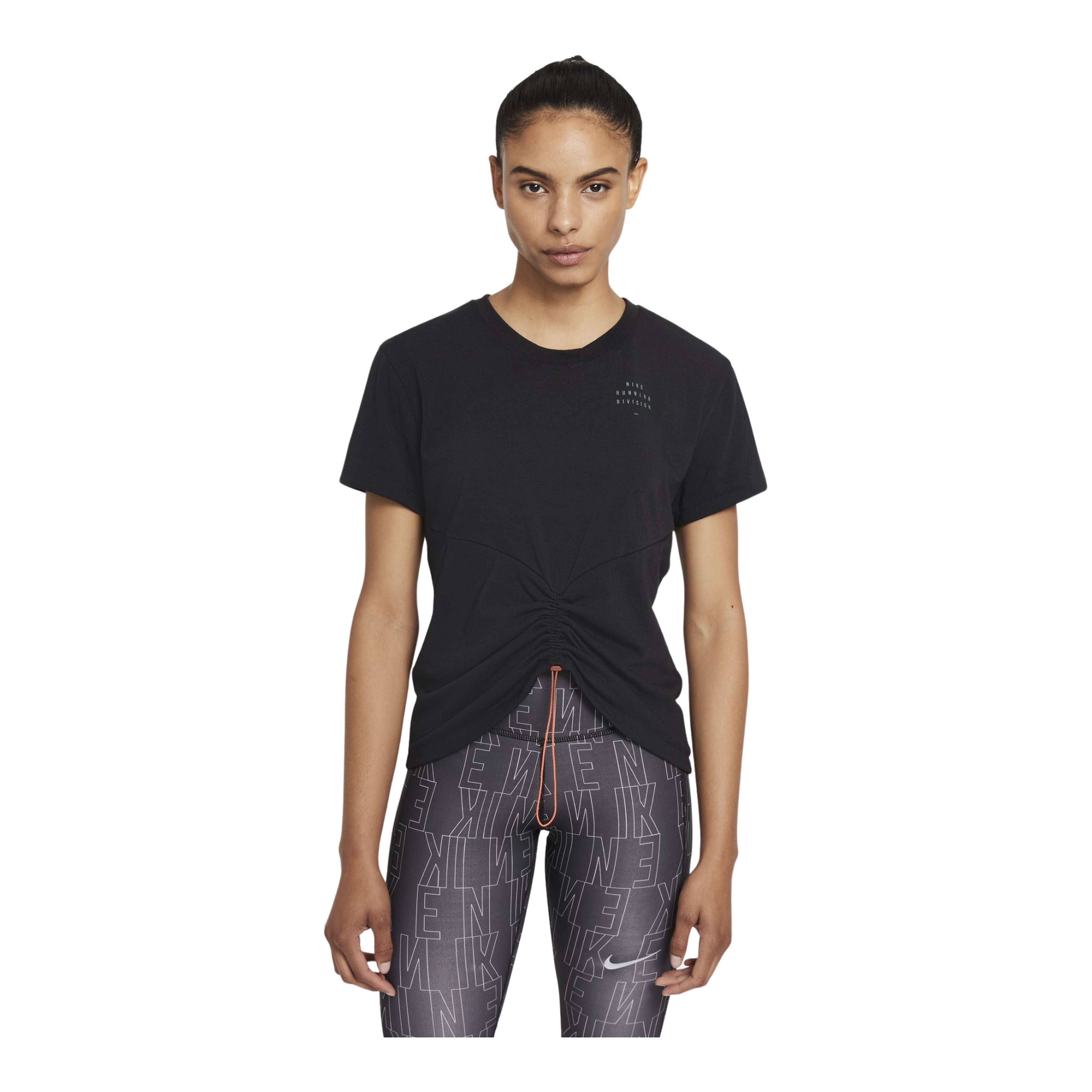 Nike Dri-Fit Run Division Short-Sleeve Ruched Short-Sleeve Kadın Tişört