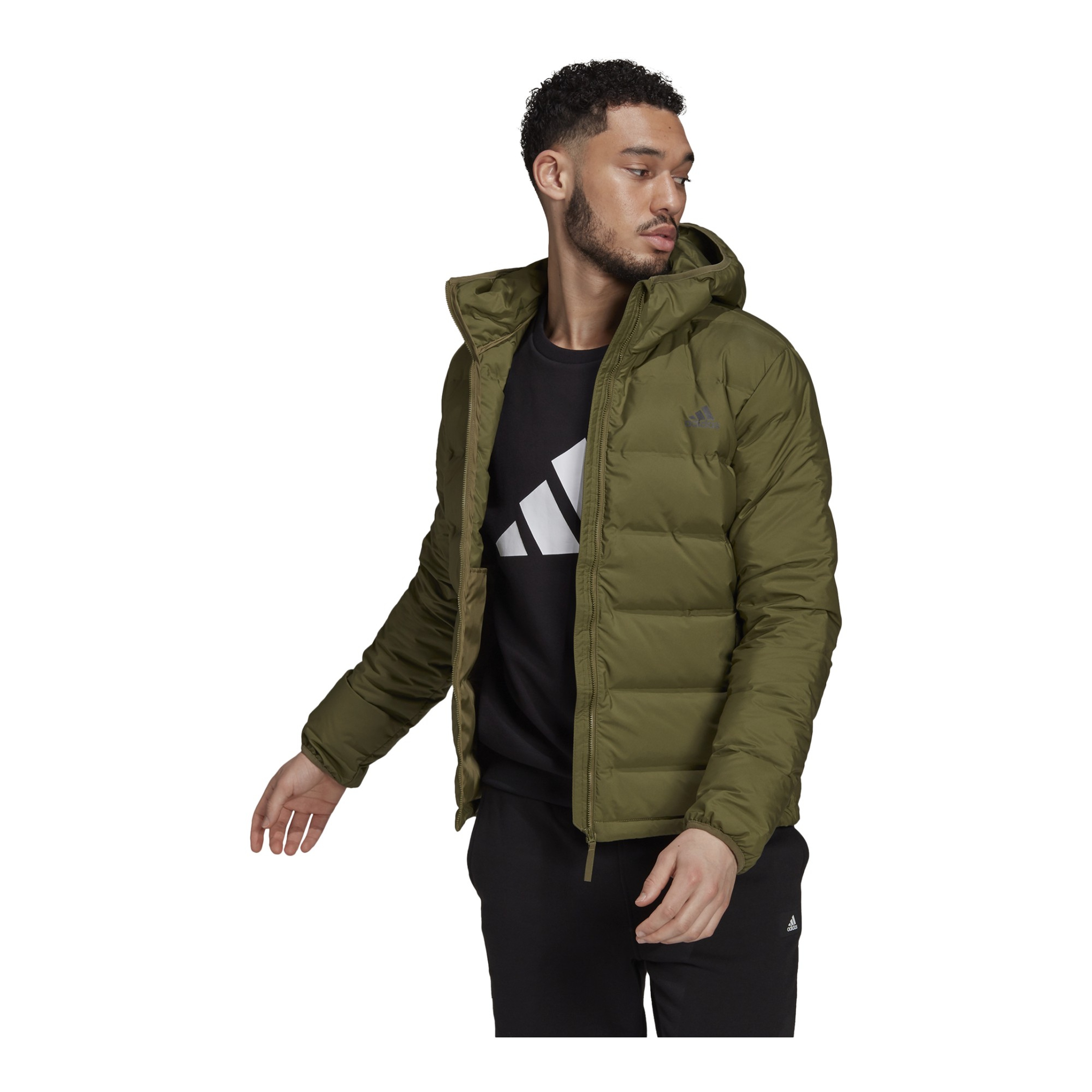adidas Helionic Down Full-Zip Hooded Erkek Mont