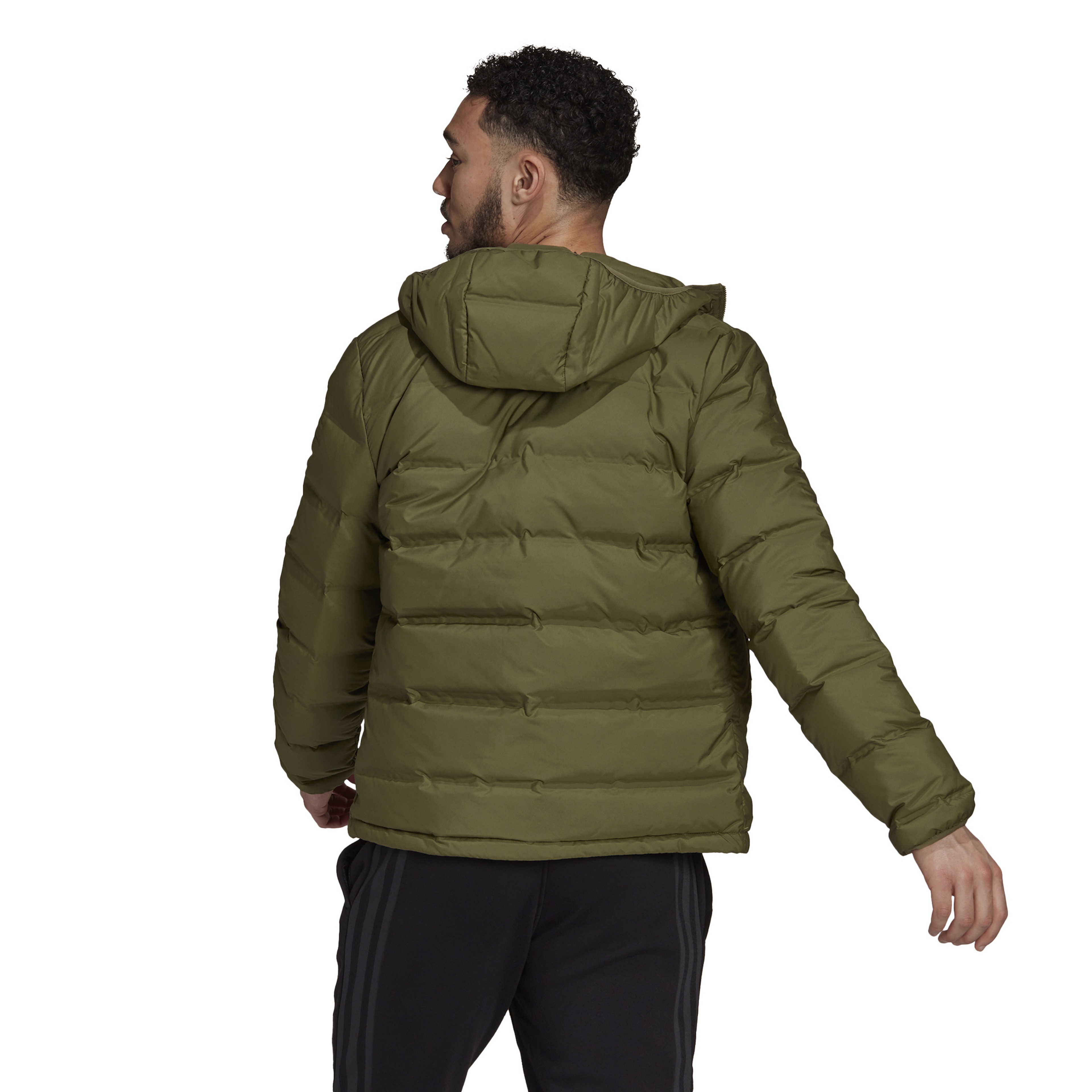 adidas Helionic Down Full-Zip Hooded Erkek Mont