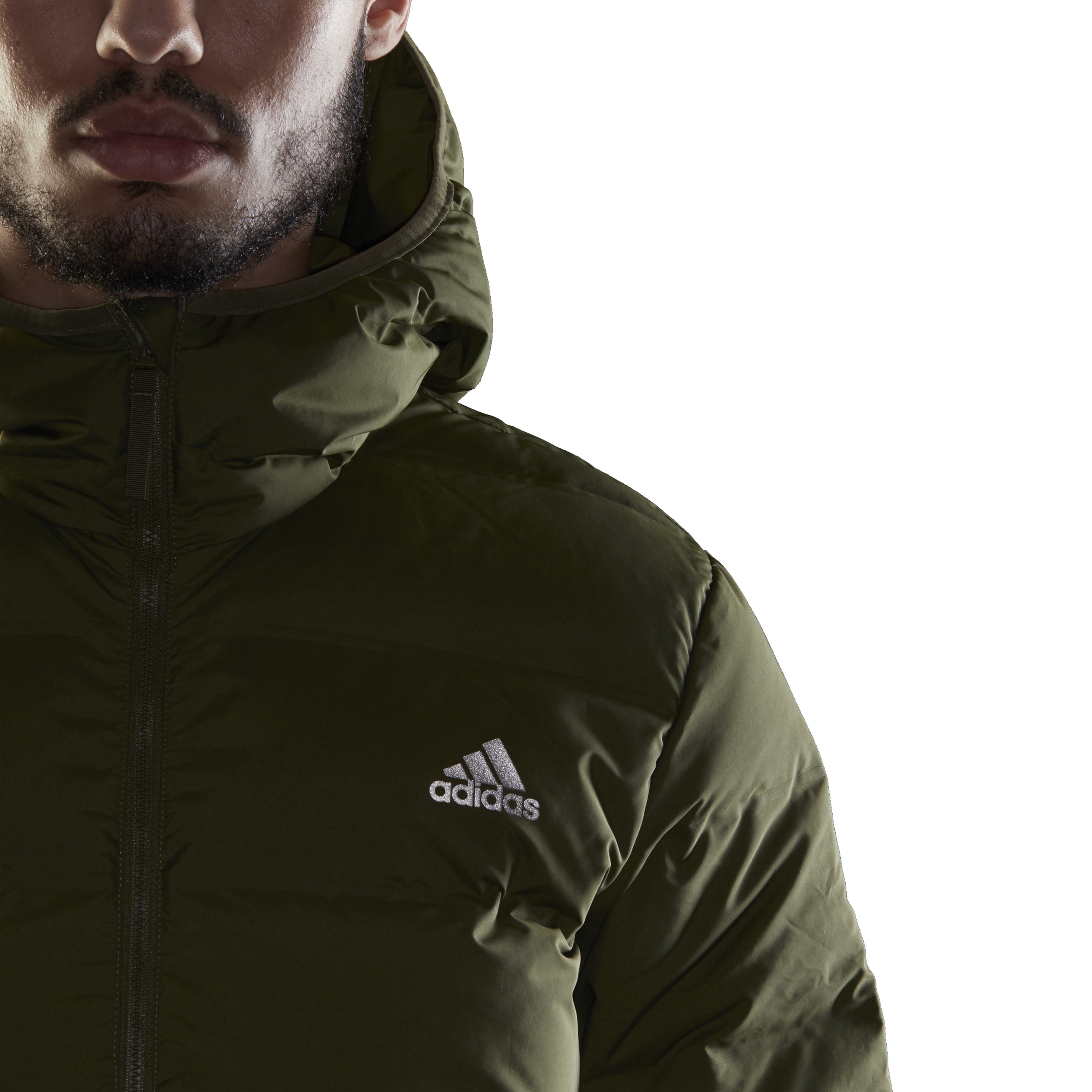 adidas Helionic Down Full-Zip Hooded Erkek Mont