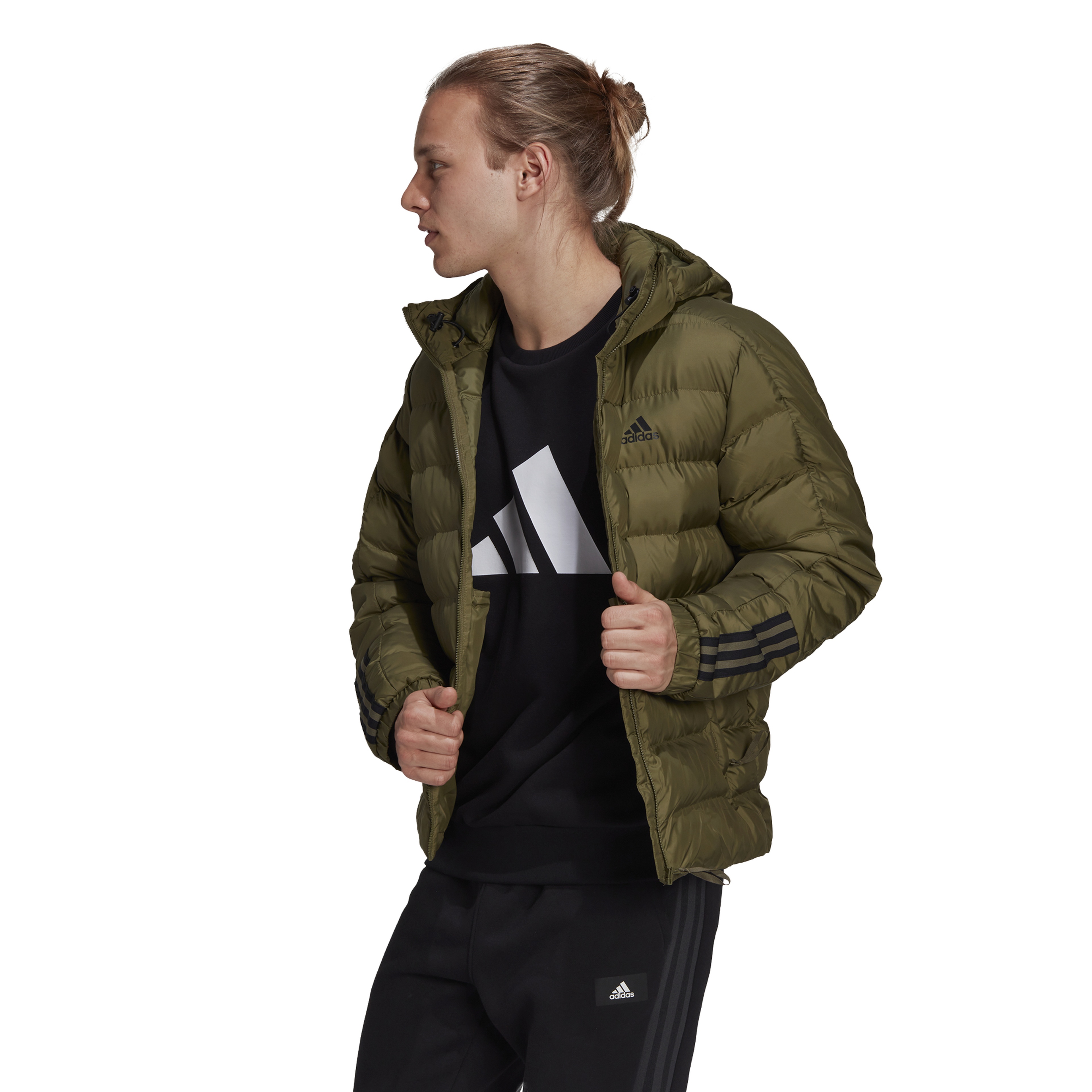 adidas Itavic 3-Stripes Midweight Full-Zip Hoodie Erkek Mont