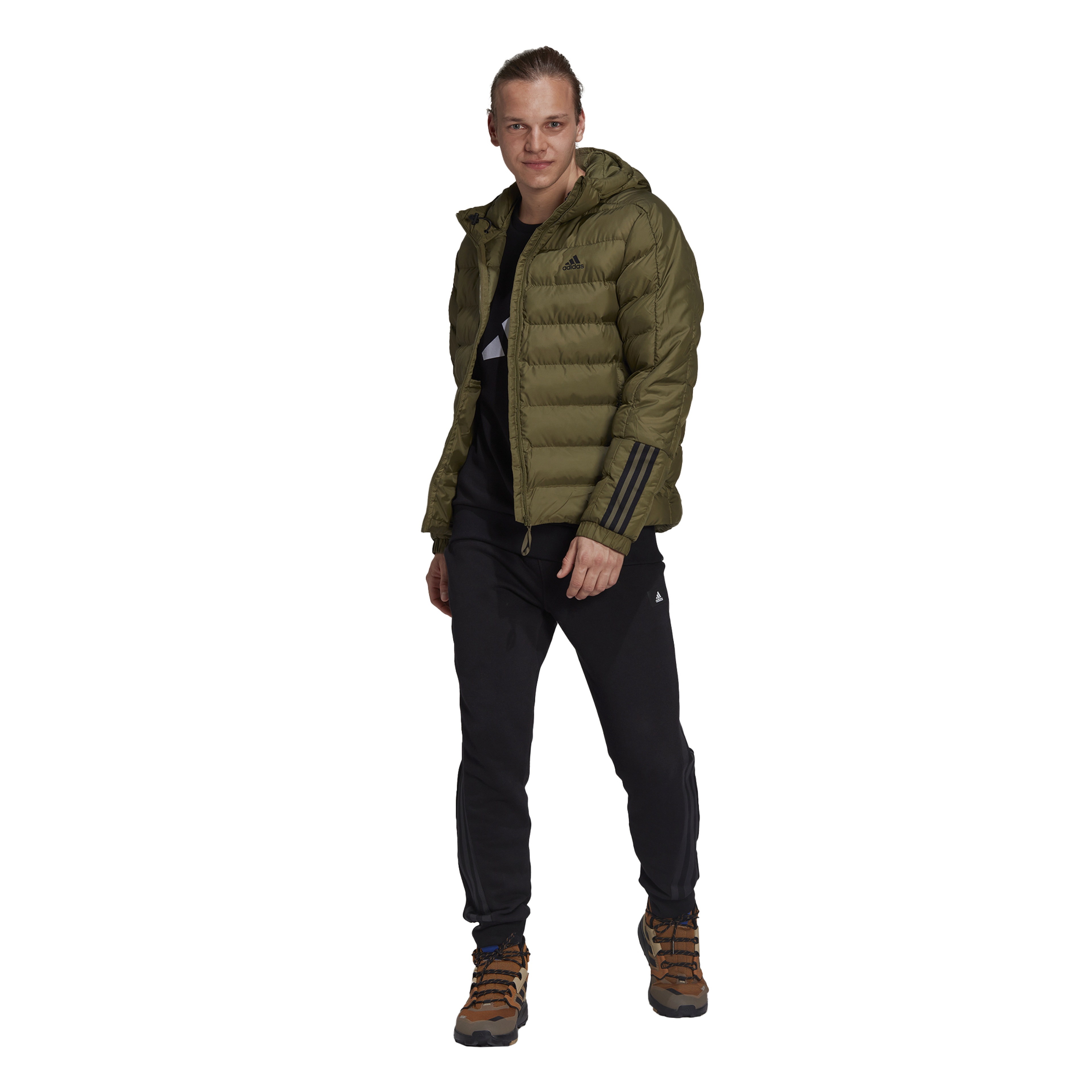 adidas Itavic 3-Stripes Midweight Full-Zip Hoodie Erkek Mont