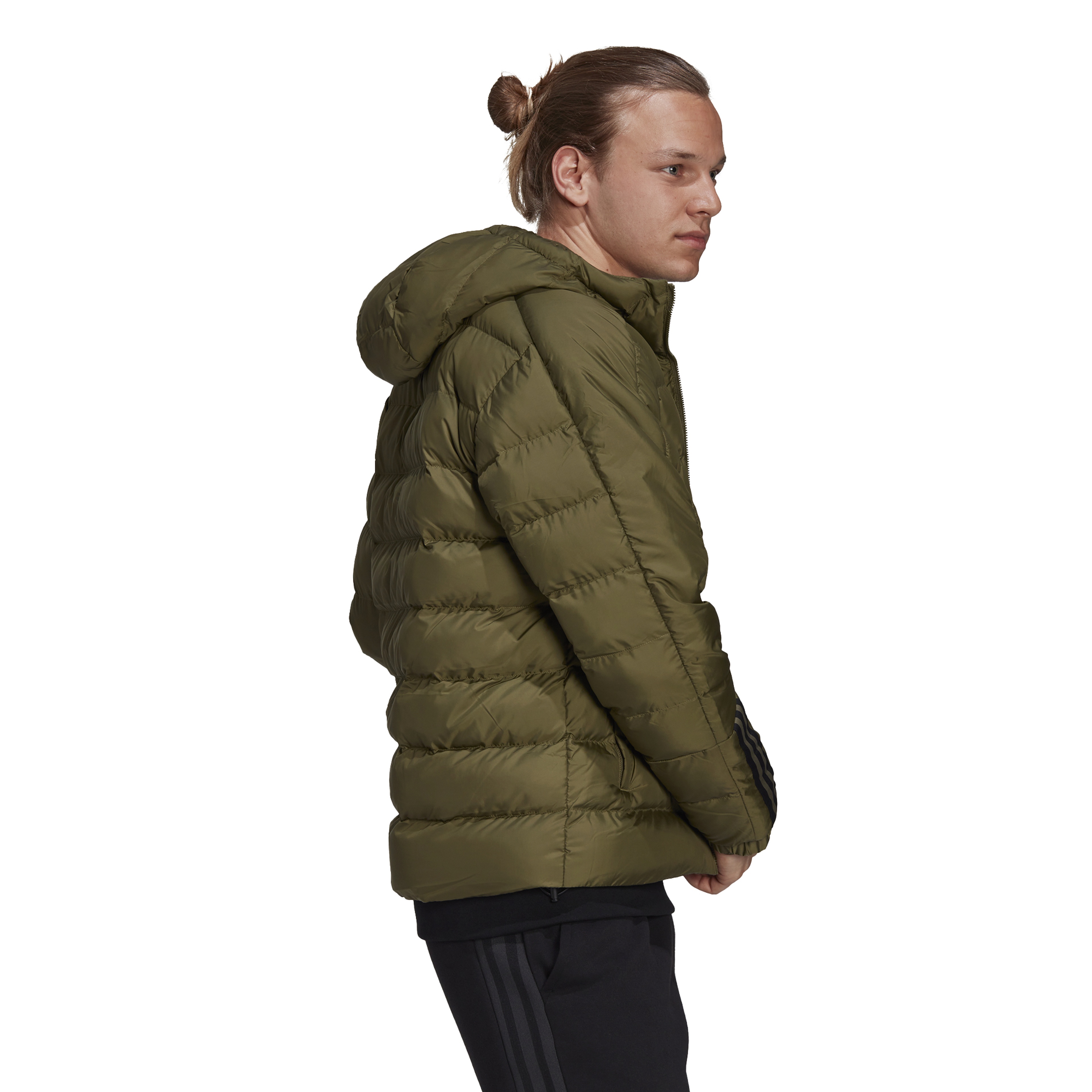 adidas Itavic 3-Stripes Midweight Full-Zip Hoodie Erkek Mont