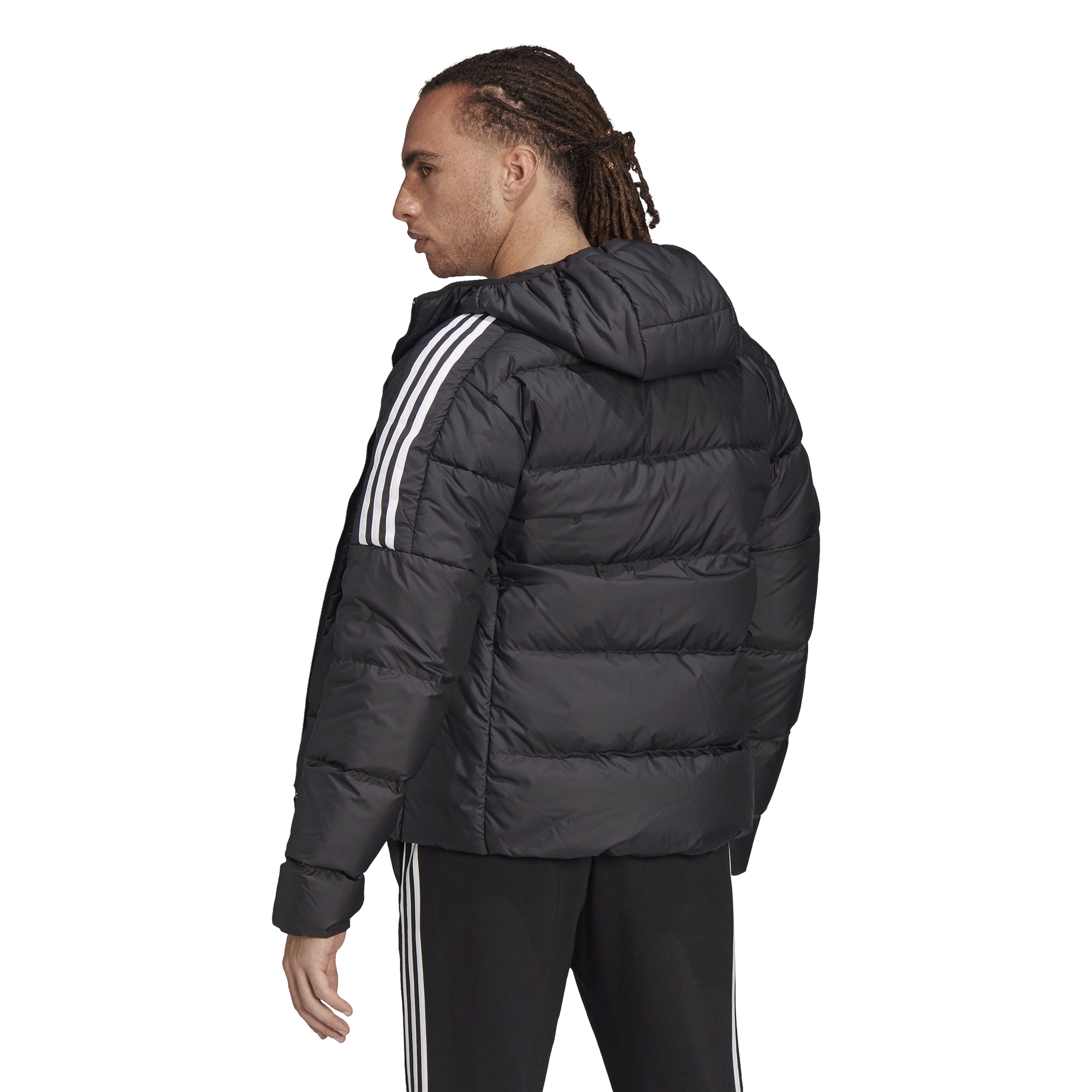 adidas Essentials Midweight Down Full-Zip Hoodie Erkek Mont