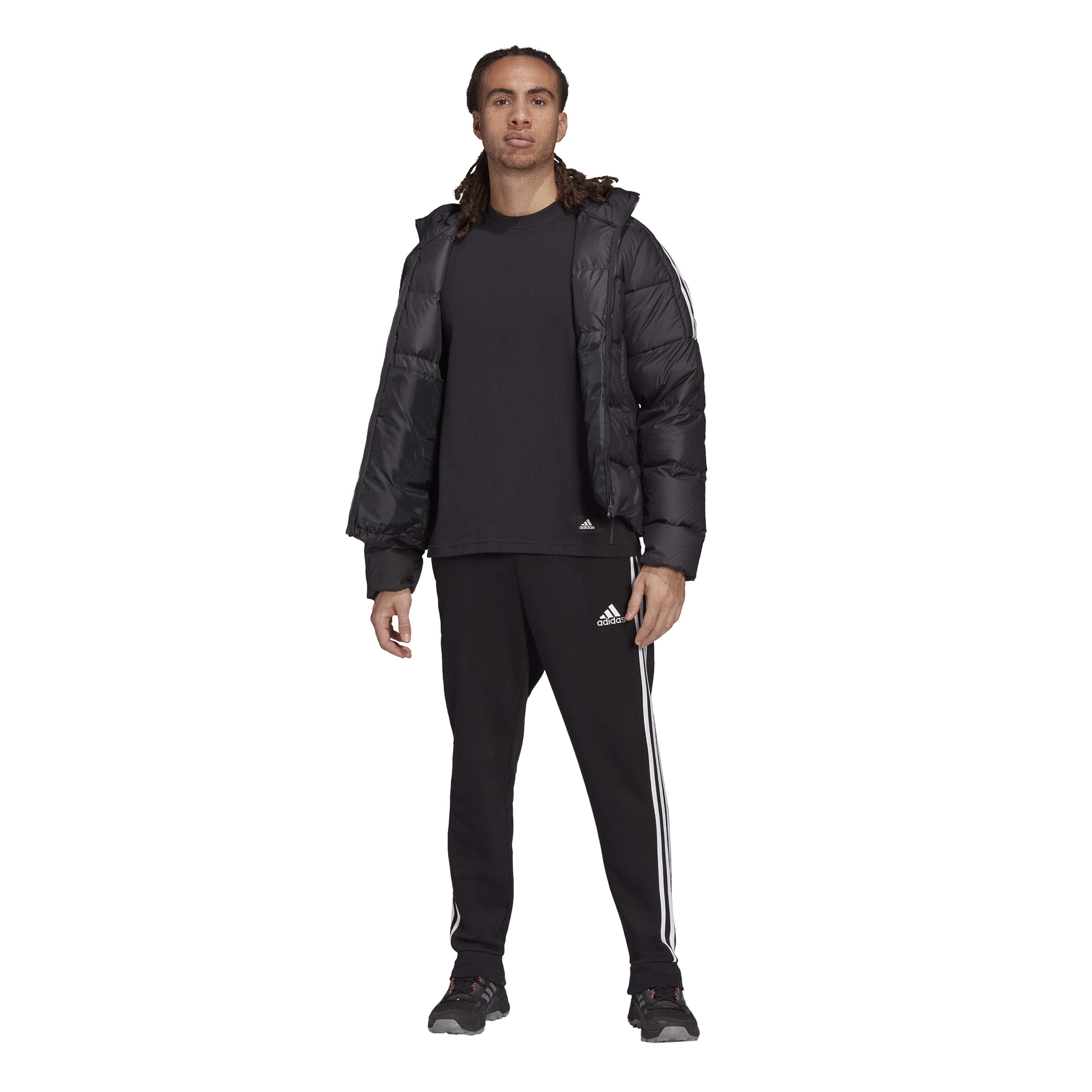 adidas Essentials Midweight Down Full-Zip Hoodie Erkek Mont
