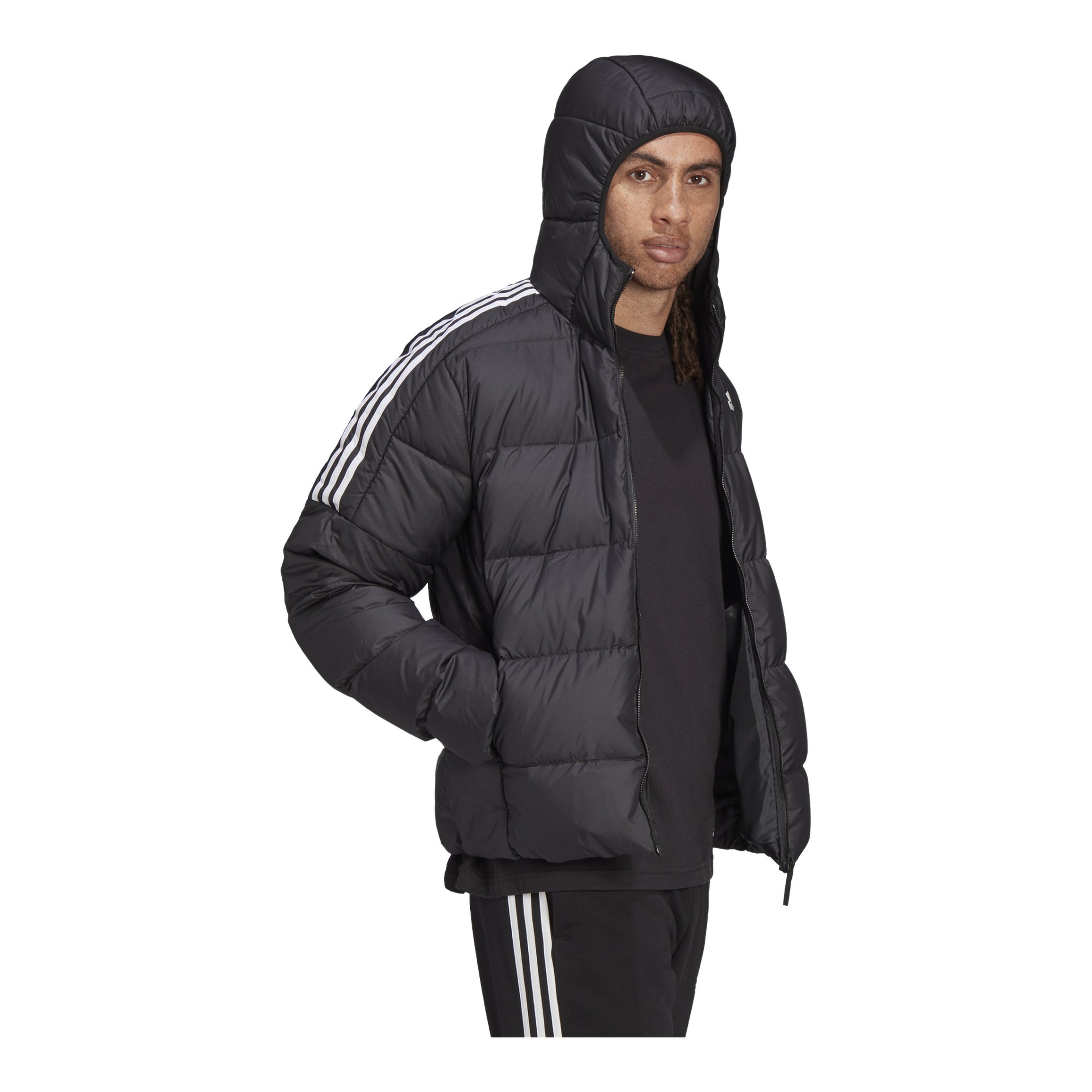 adidas Essentials Midweight Down Full-Zip Hoodie Erkek Mont