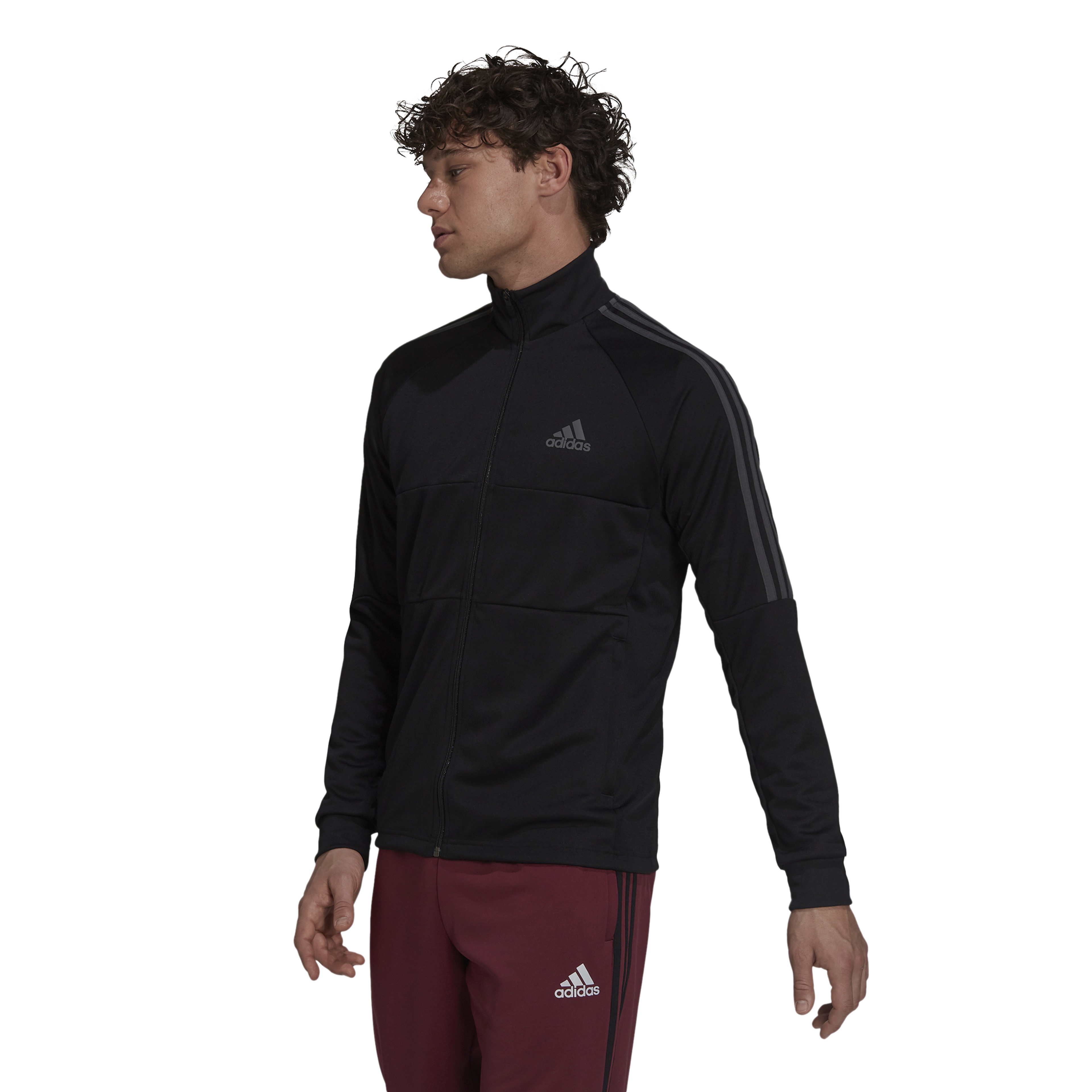 adidas AEROREADY Sereno Cut 3-Stripes Slim Track Full-Zip Erkek Ceket