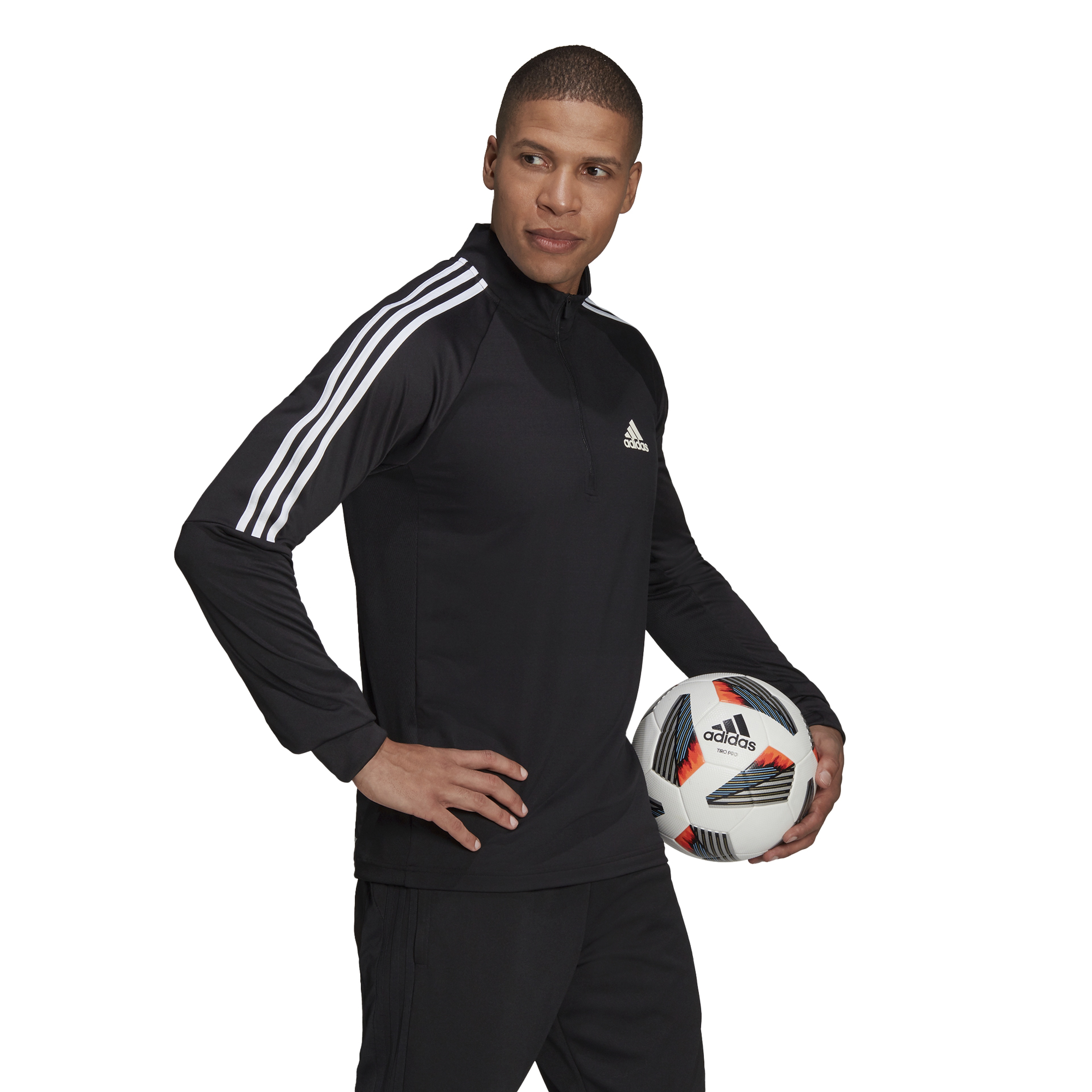 adidas AEROREADY Sereno Cut 3-Stripes Slim 1/4-Zip Training FW21 Long-Sleeve Erkek Tişört