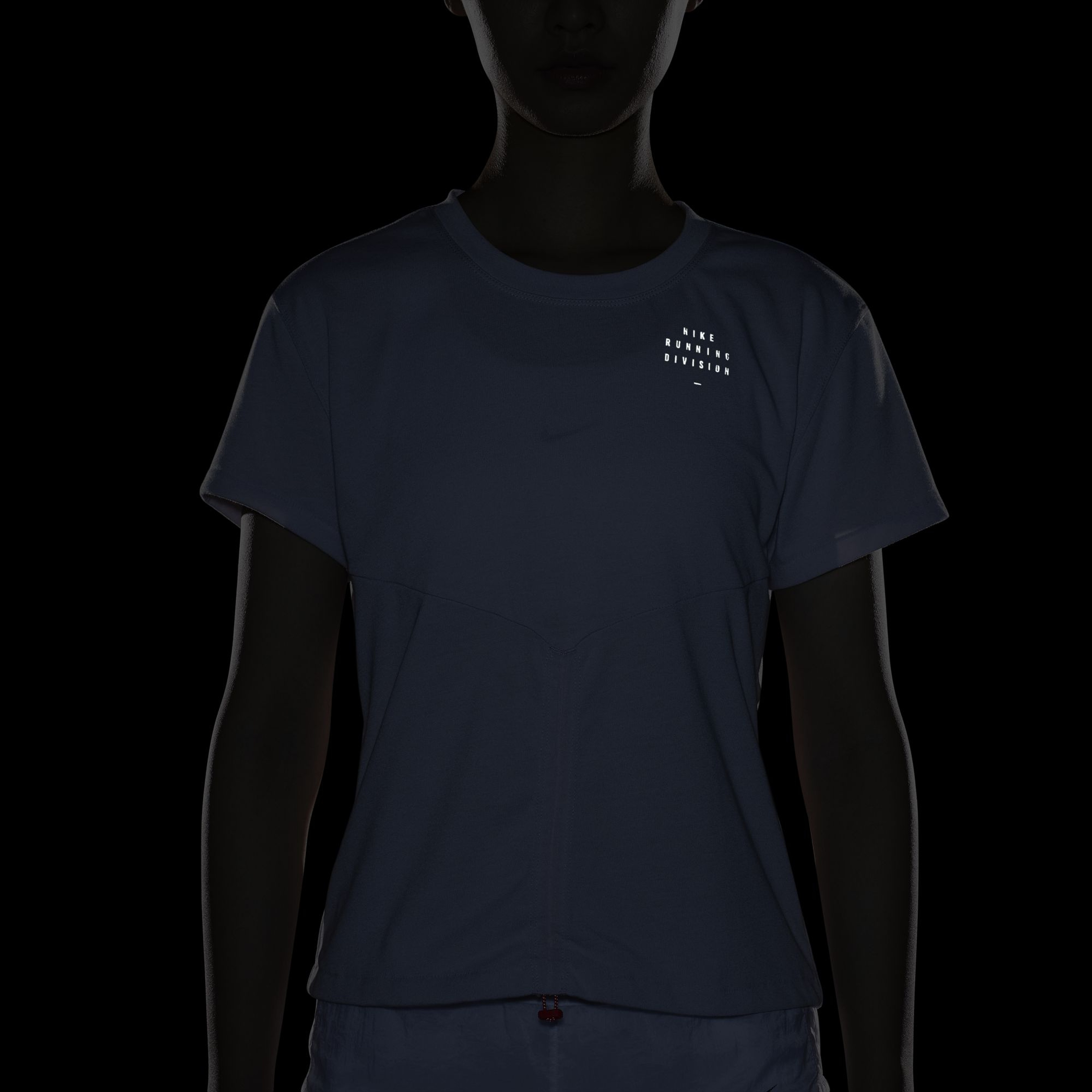 Nike Dri-Fit Run Division Short-Sleeve Ruched Short-Sleeve Kadın Tişört