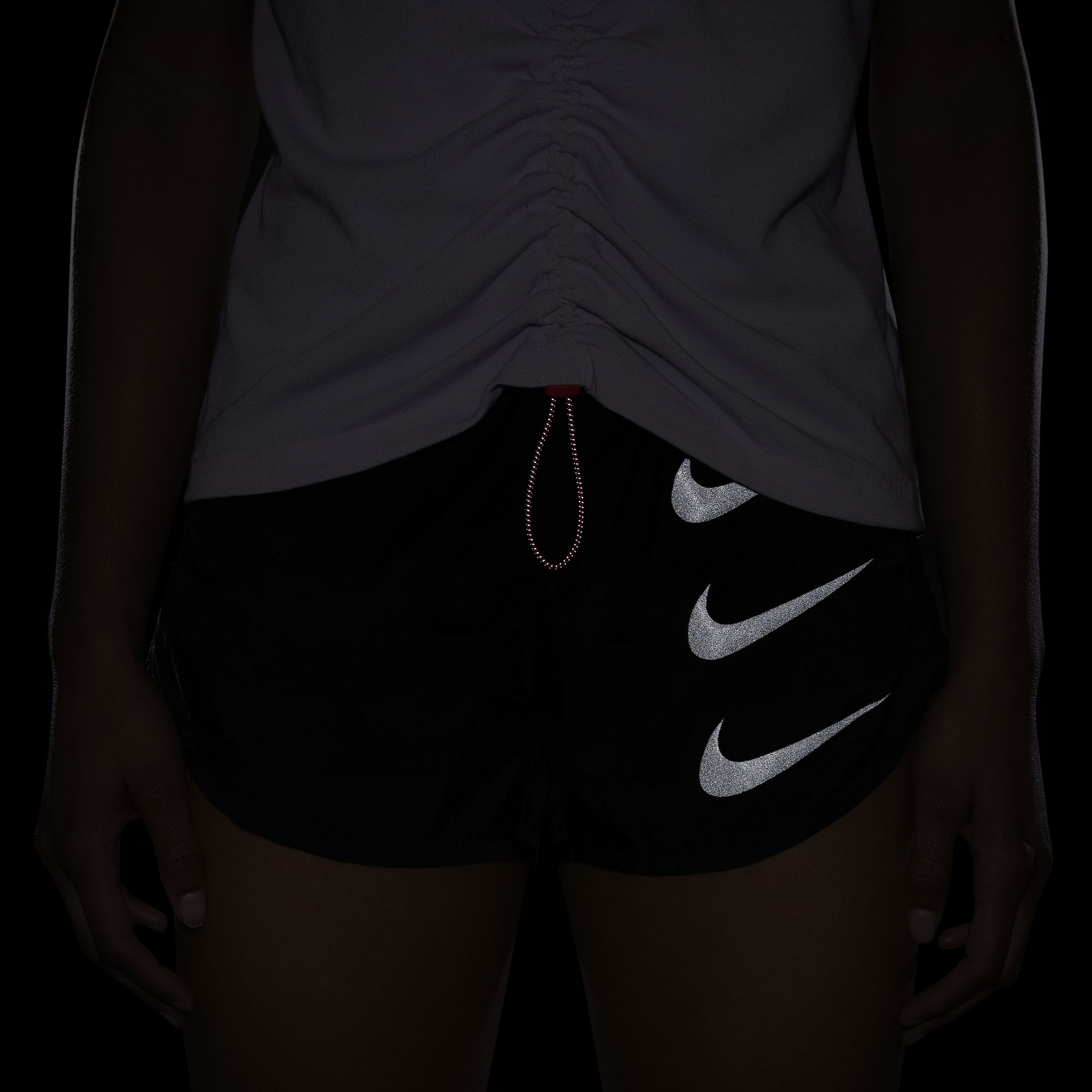 Nike Dri-Fit Run Division Short-Sleeve Ruched Short-Sleeve Kadın Tişört