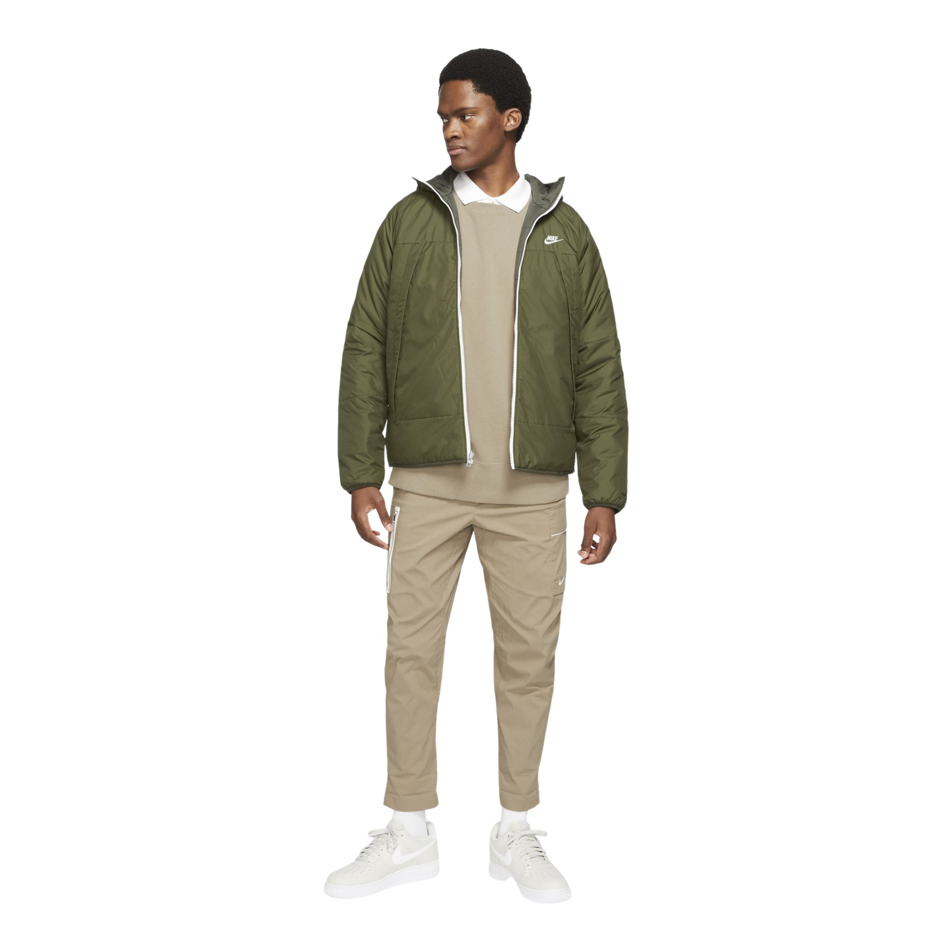 Nike Sportswear Therma-Fit Legacy Reversible Full-Zip Hoodie Erkek Mont