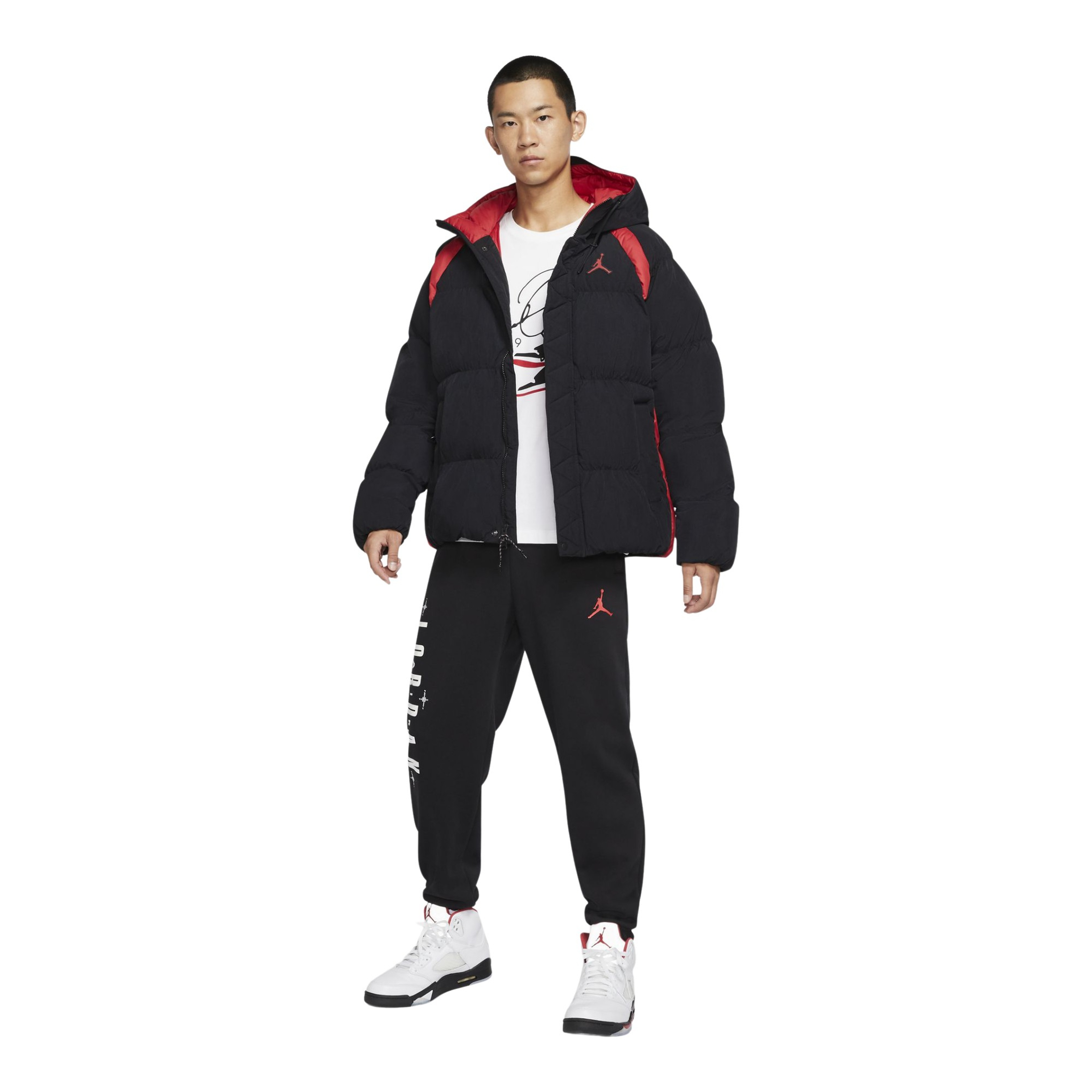 Nike Jordan Essentials Puffer Full-Zip Hoodie Erkek Mont | Barçın