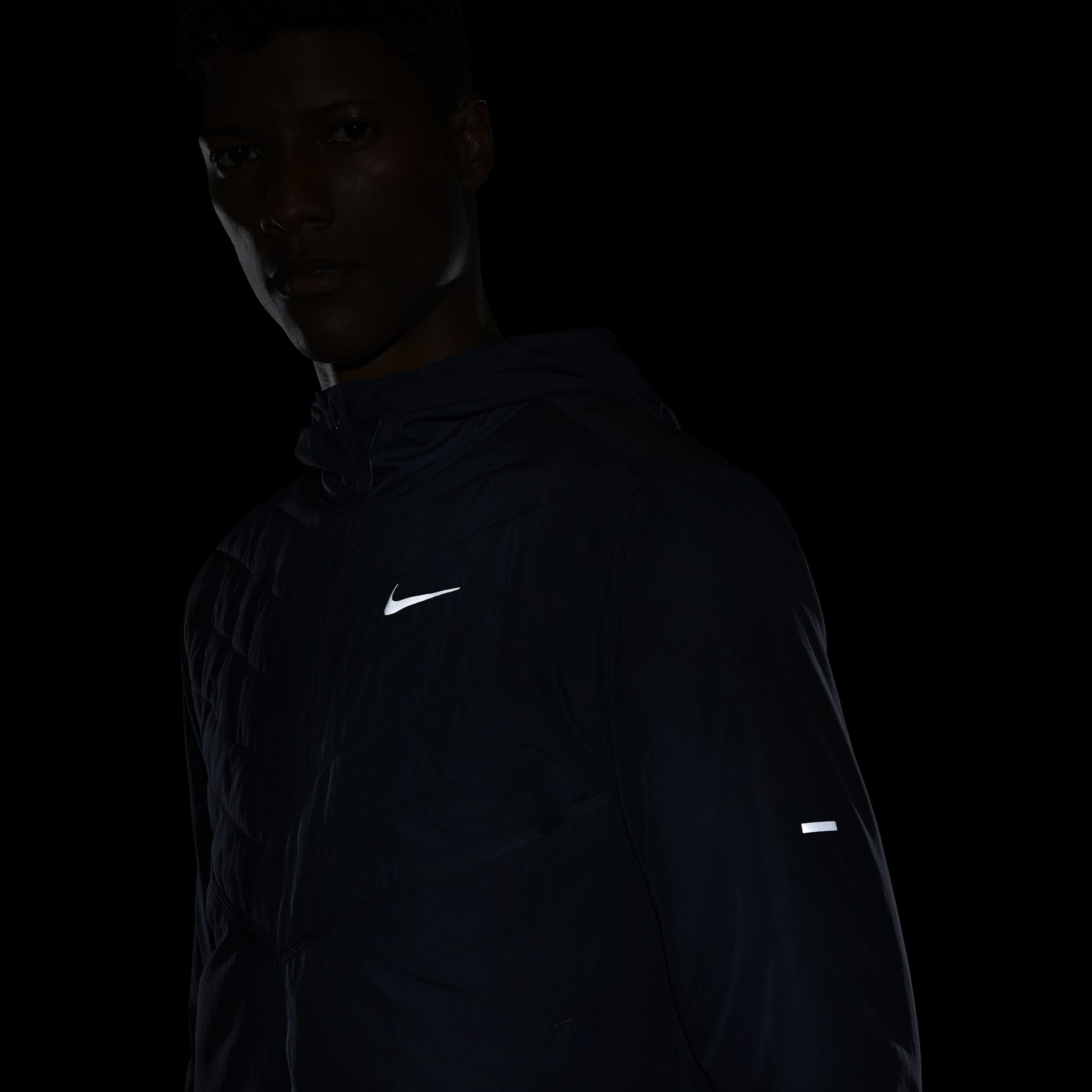 Nike Therma-Fit Repel Aerolayer Synthetic-Fill Running Full-Zip Hoodie Erkek Ceket
