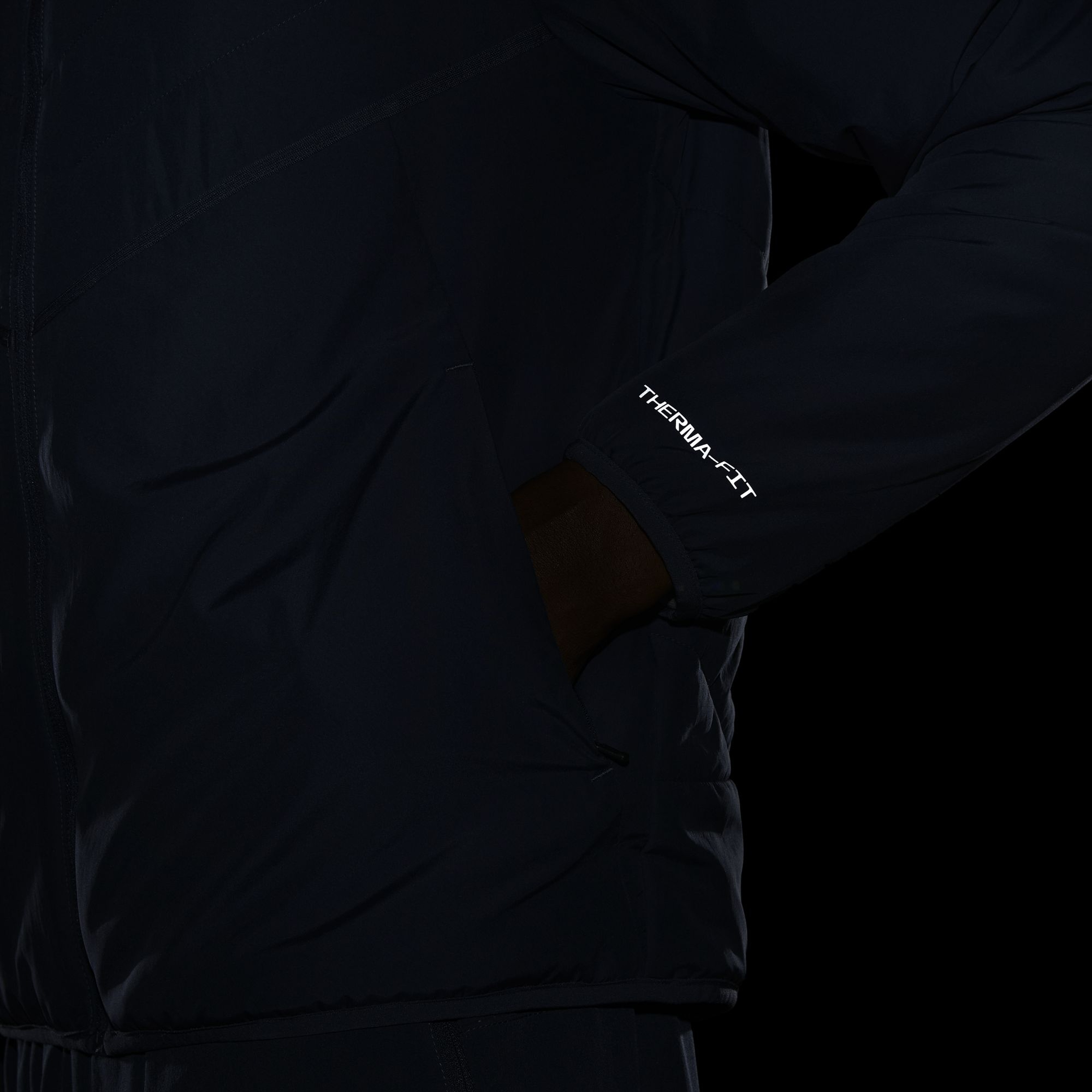 Nike Therma-Fit Repel Aerolayer Synthetic-Fill Running Full-Zip Hoodie Erkek Ceket