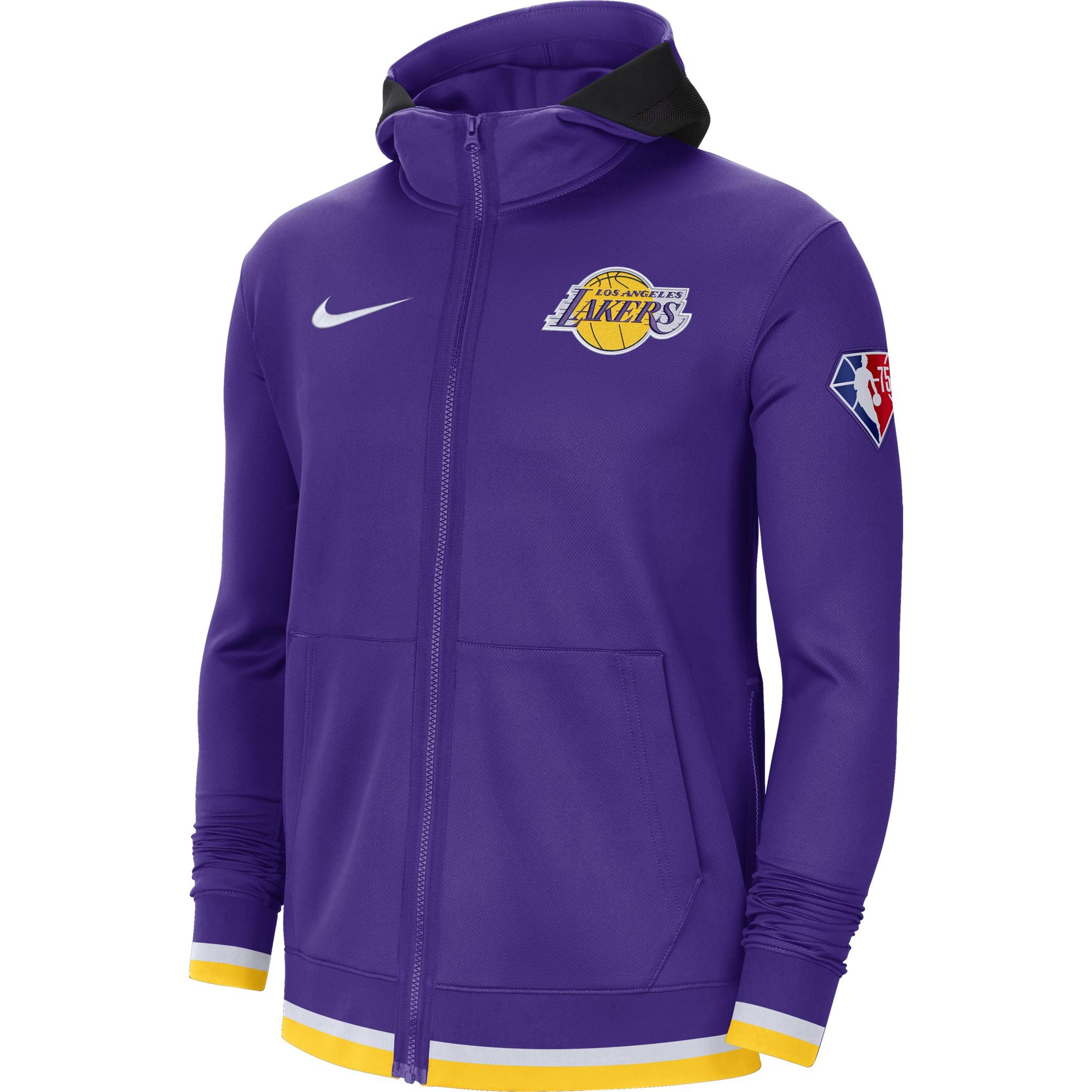 Nike Los Angeles Lakers Showtime Nike Dri-Fit Full-Zip Hoodie Erkek Sweatshirt